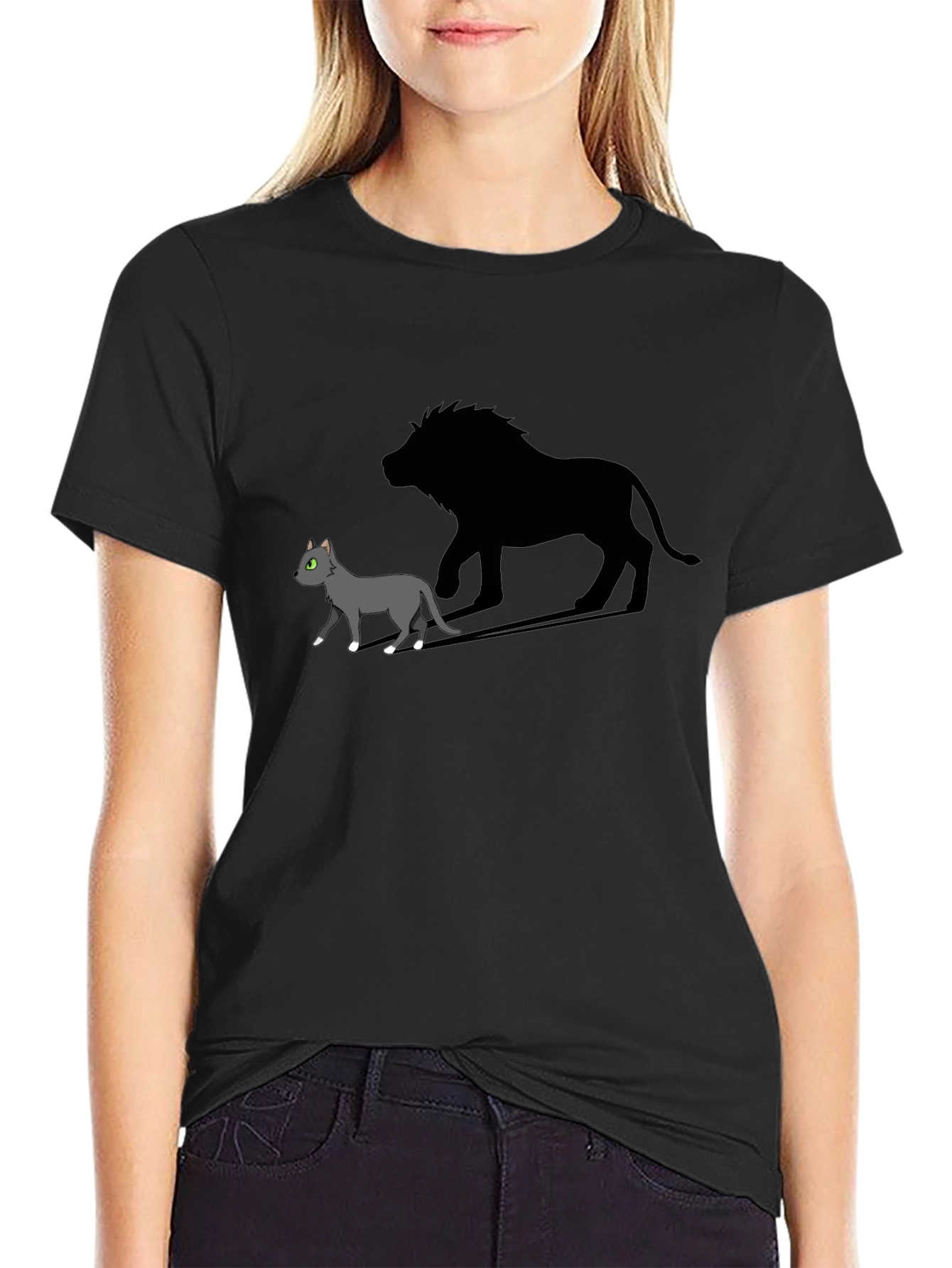 Cat Lion Shadow T-Shirt: Unleash Your Inner Roar