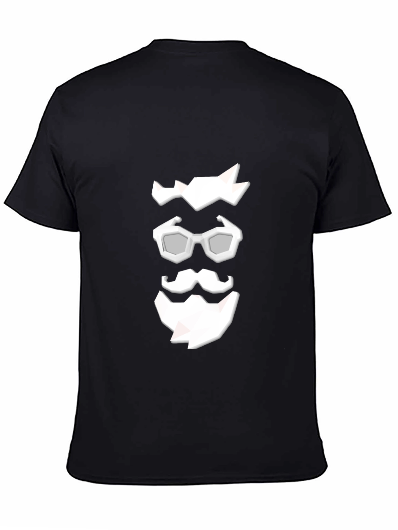 Cool Graphic Tee: Low Poly Beard