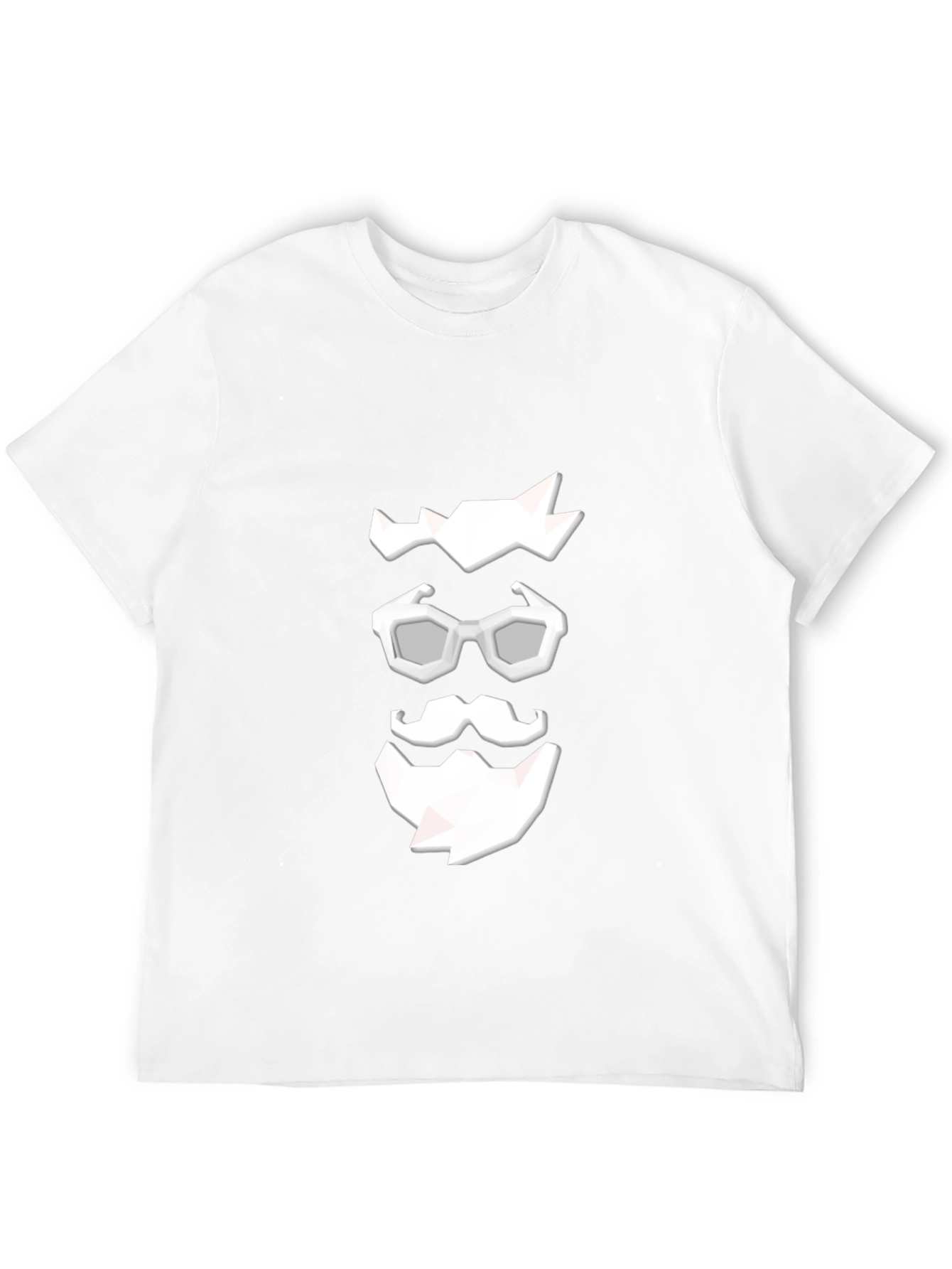 Cool Graphic Tee: Low Poly Beard