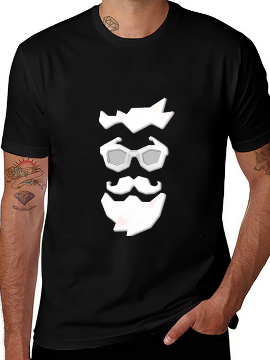 Cool Graphic Tee: Low Poly Beard