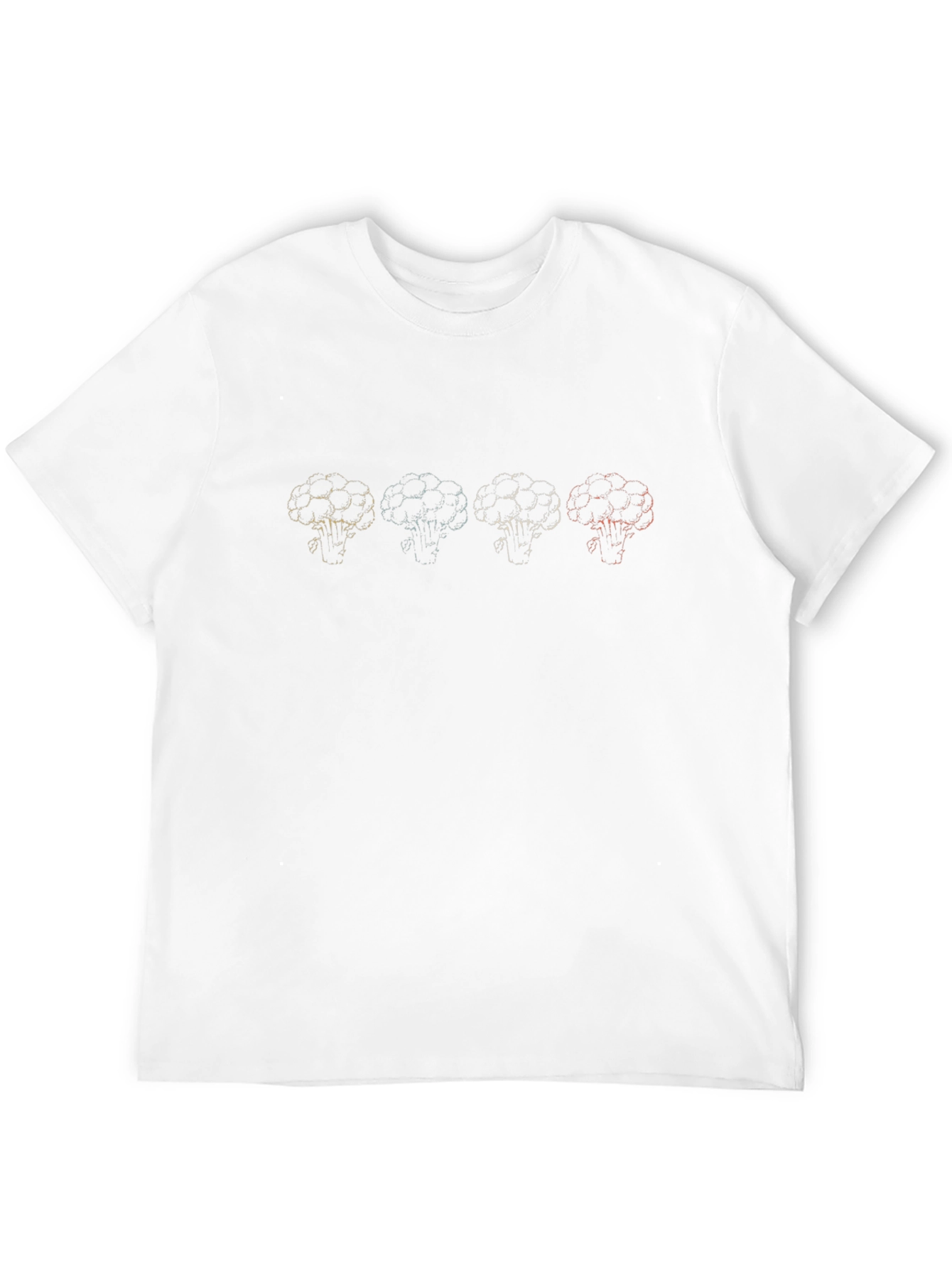 Broccoli Outline Graphic Black Tee