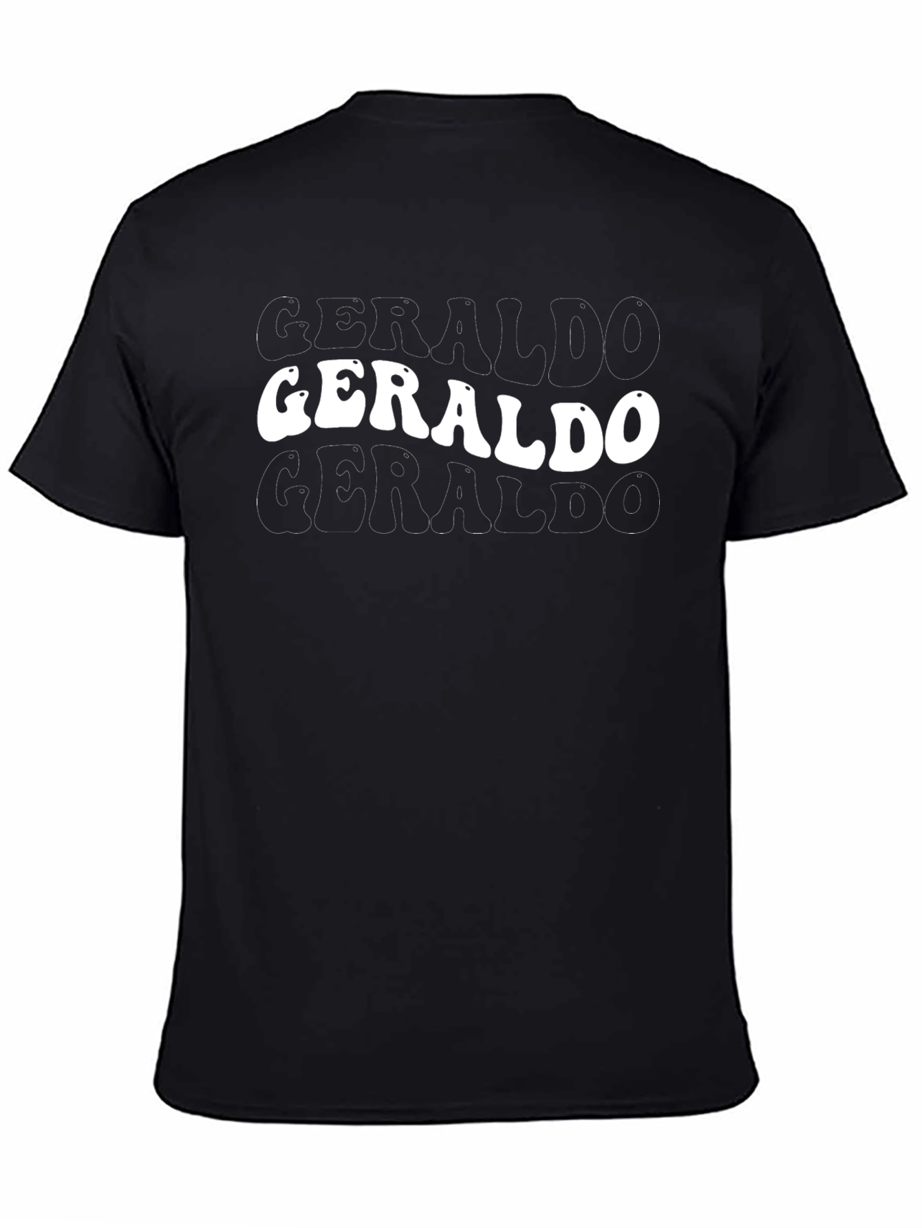 Retro Geraldo T-Shirt - Black Graphic Tee