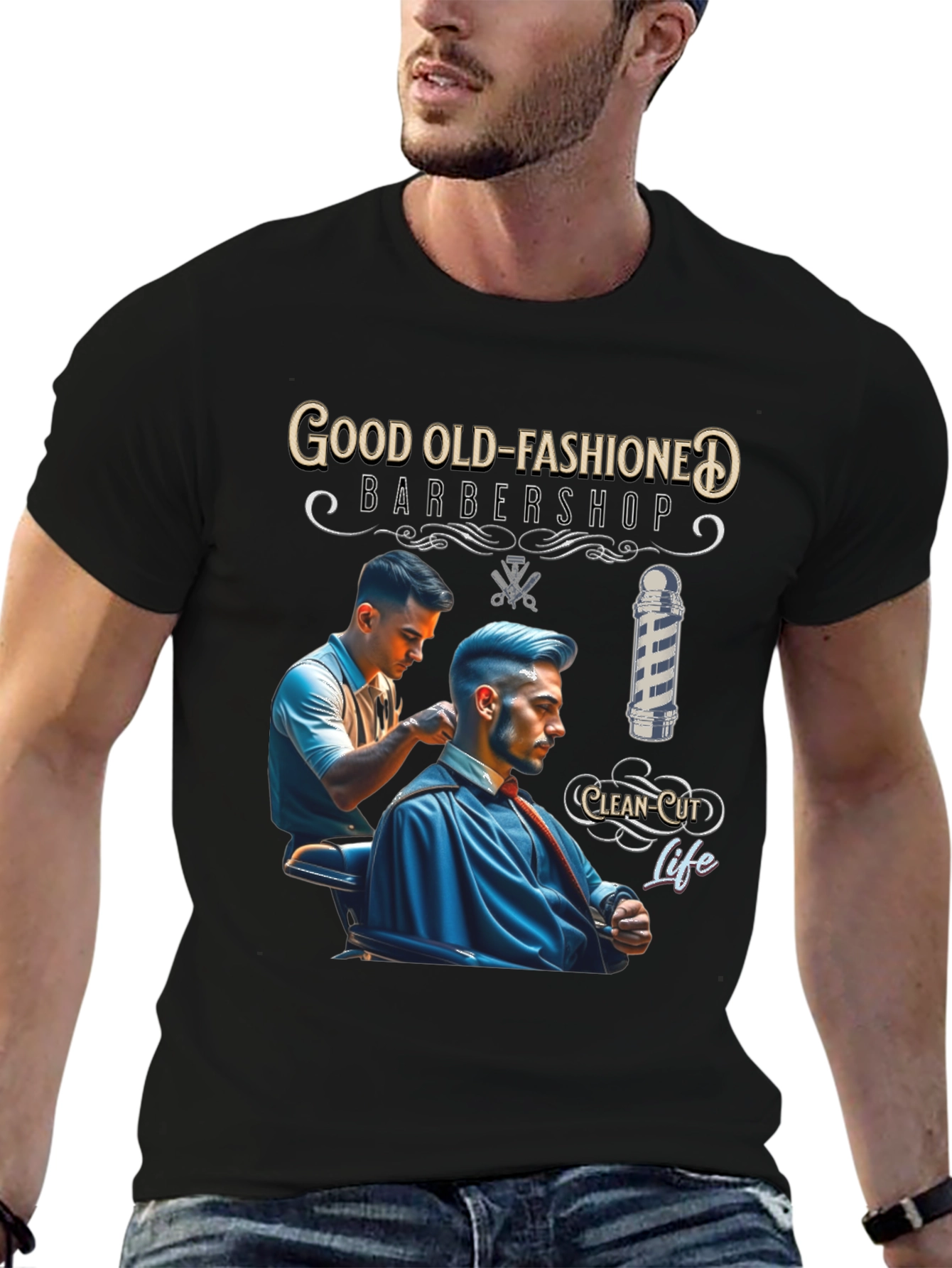 Good Old-Fashioned Barbershop T-Shirt