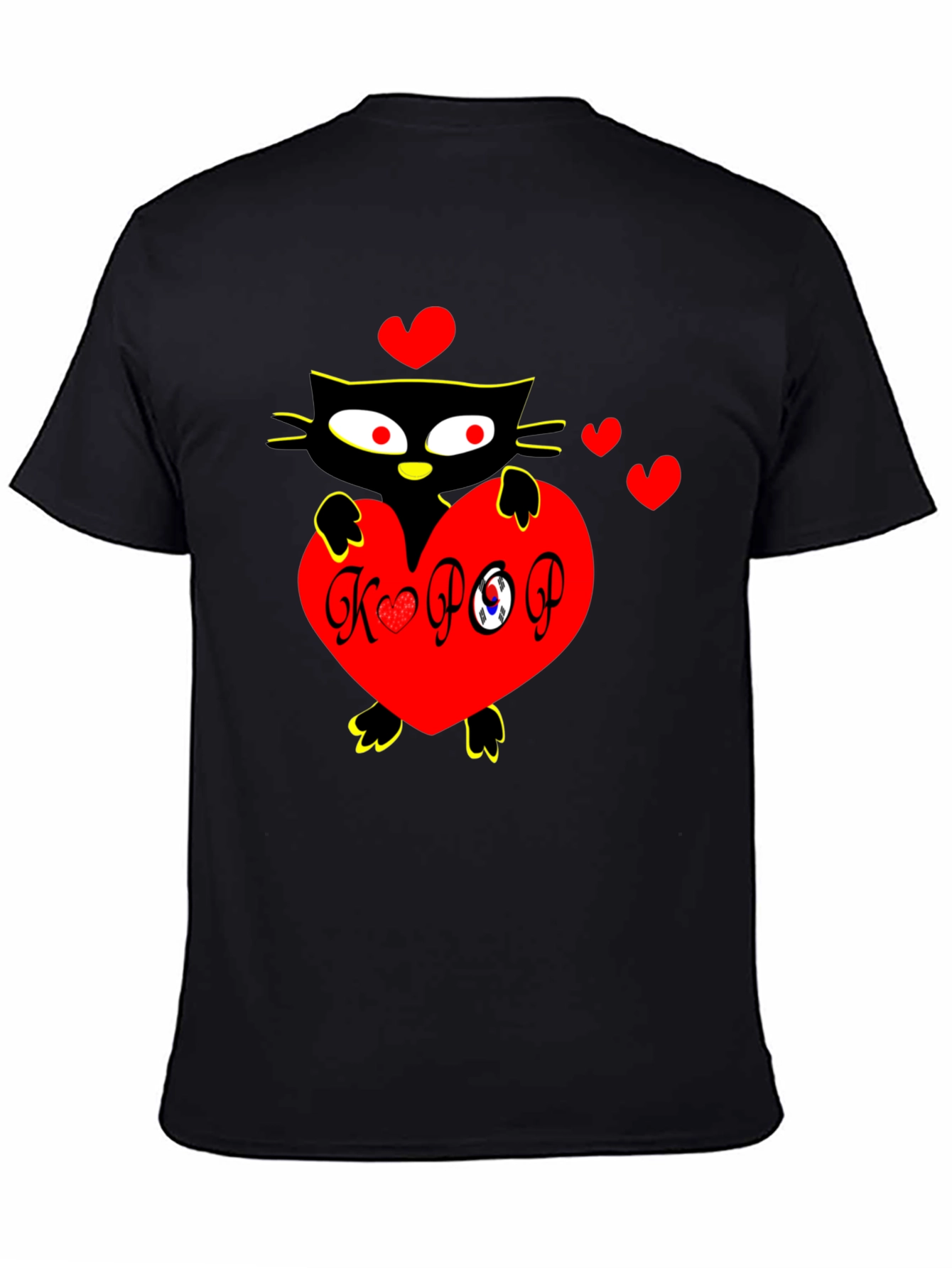 K-POP Cat Heart Graphic Tee