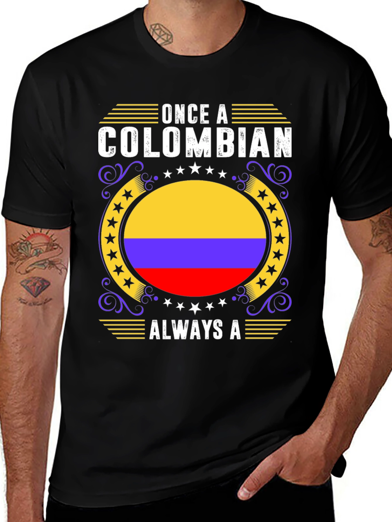 Colombian Pride T-Shirt - Once A Colombian Always A