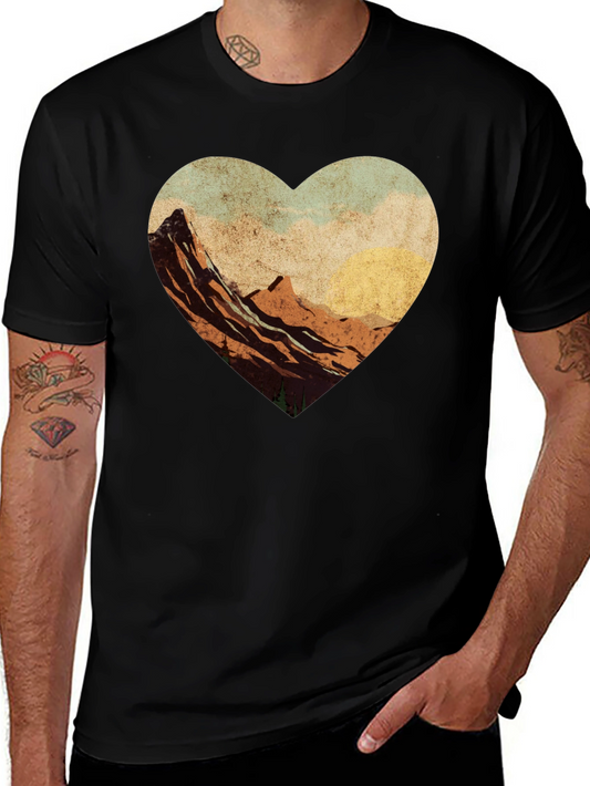 Mountain Heart Graphic Tee - Adventure Awaits
