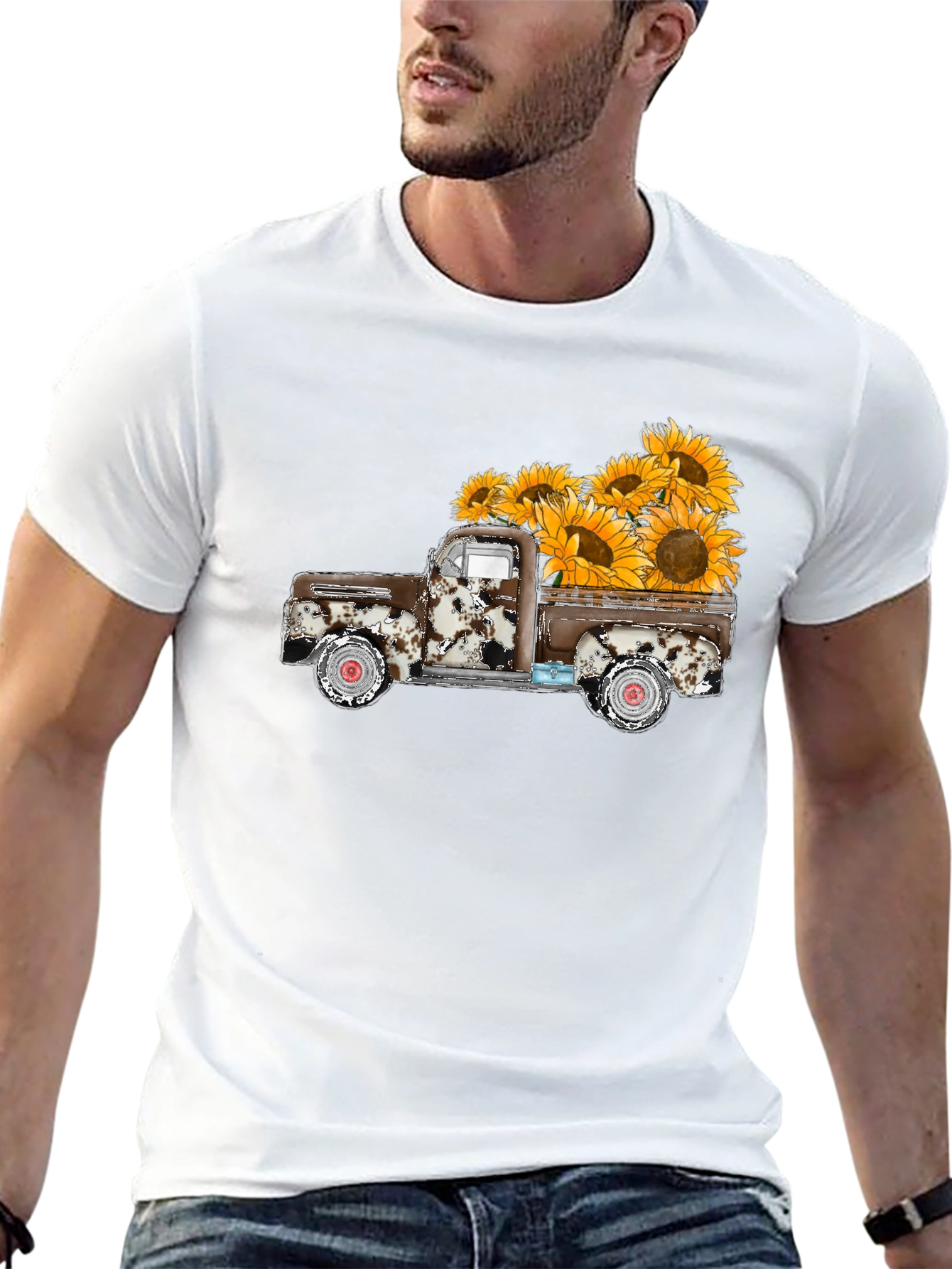 Sunflower Truck Graphic Tee - Black