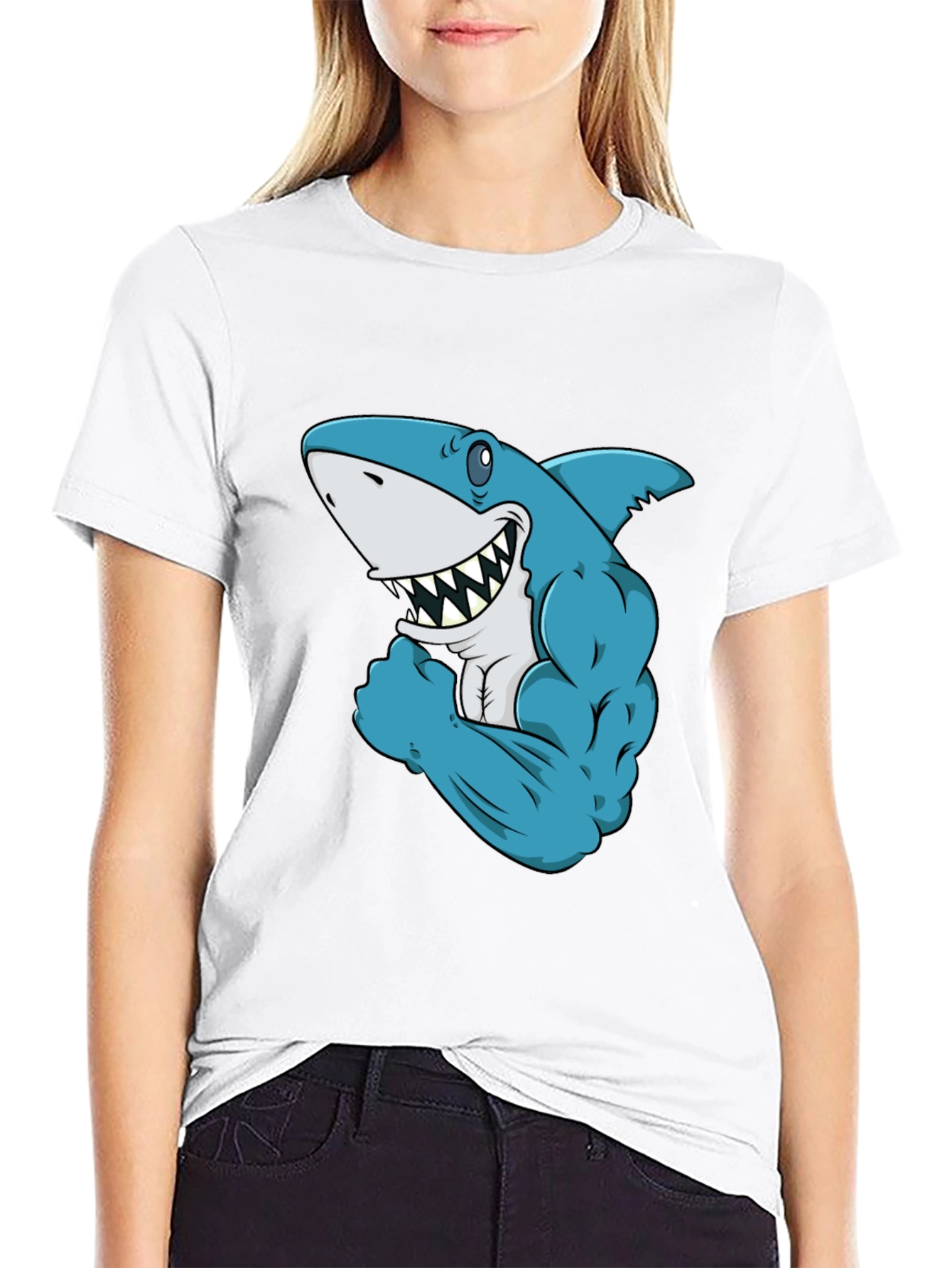 Shark Muscle T-Shirt - Black