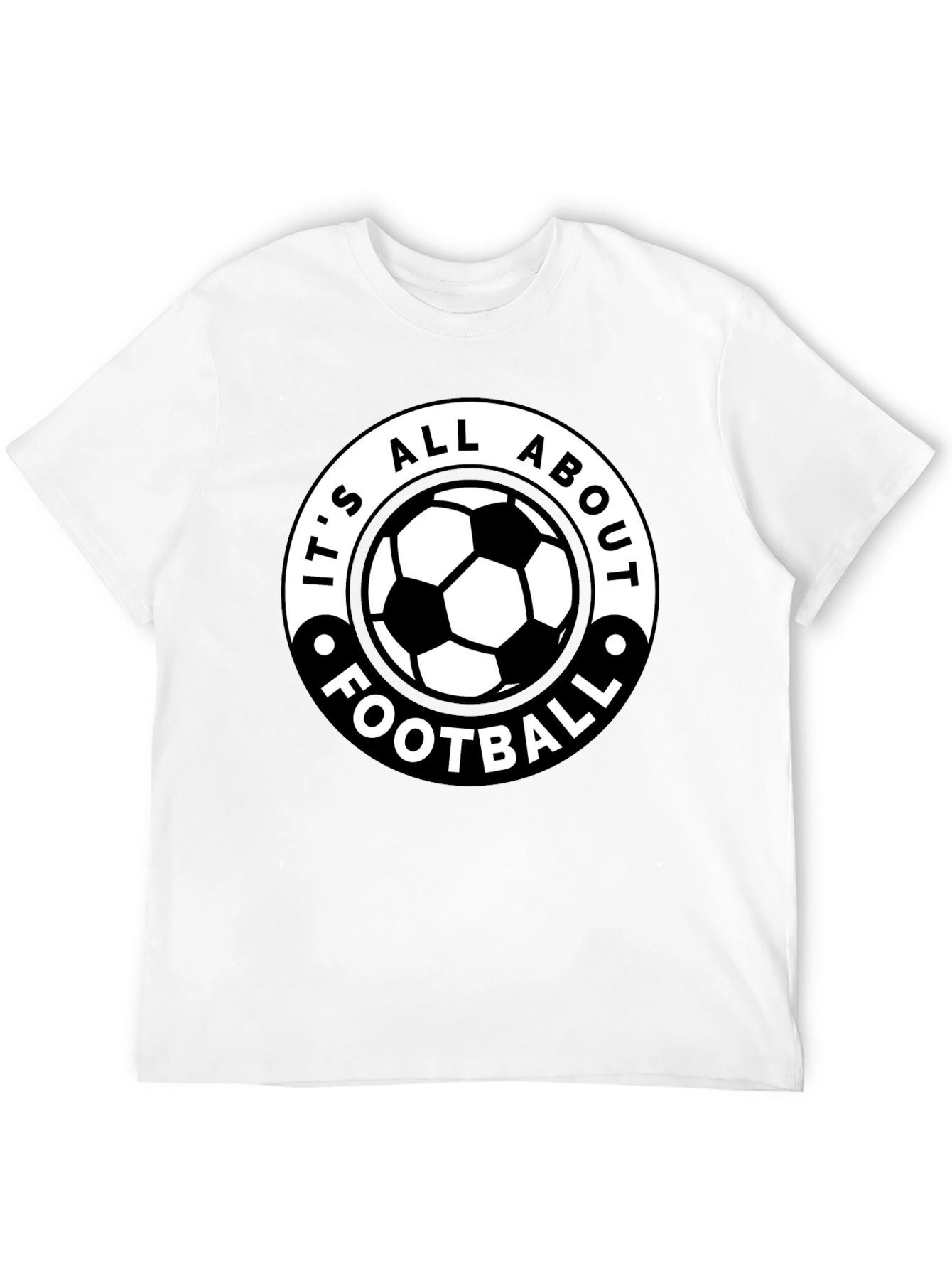 Its All About Football - Black Graphic Tee