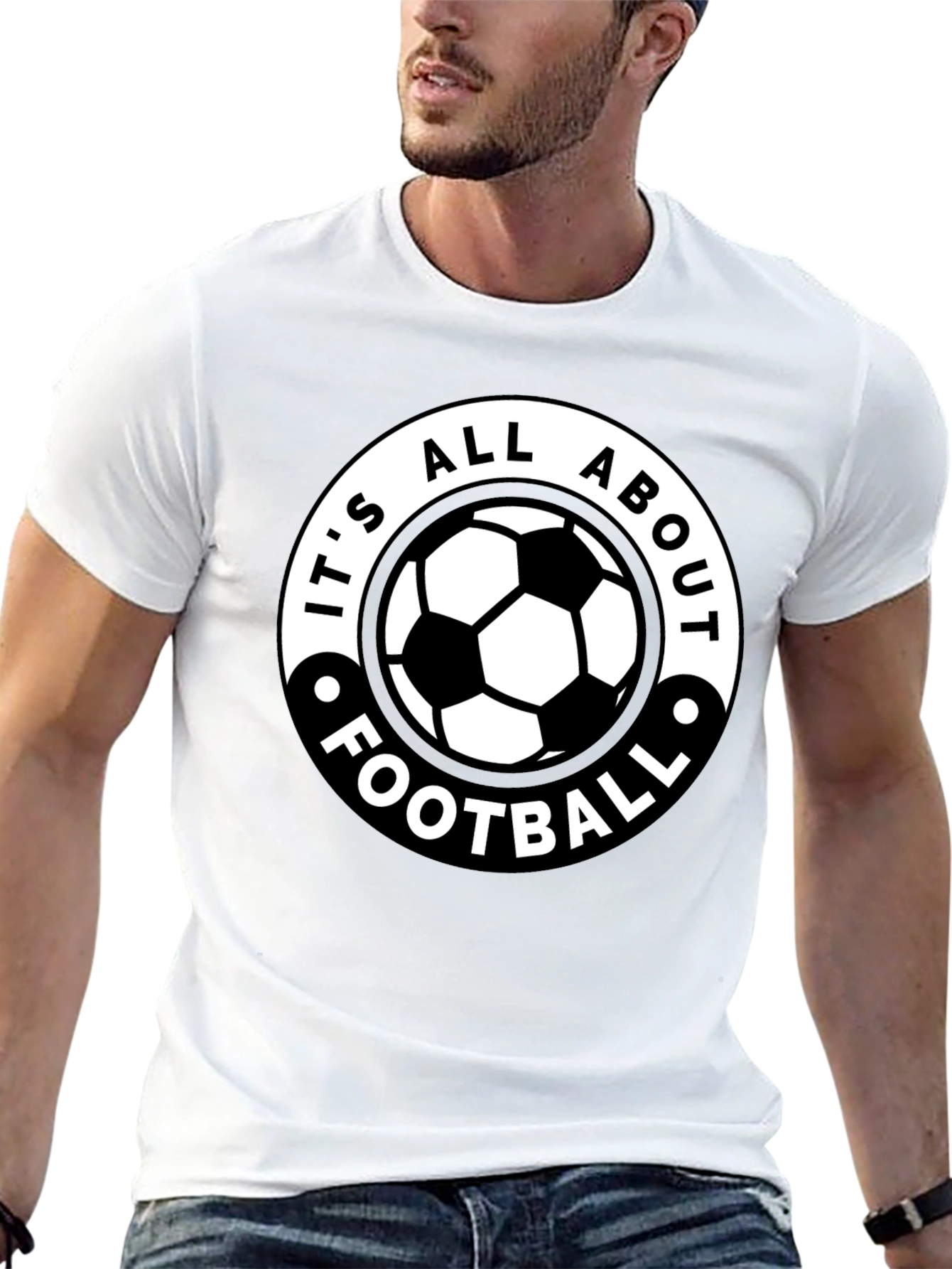 Its All About Football - Black Graphic Tee