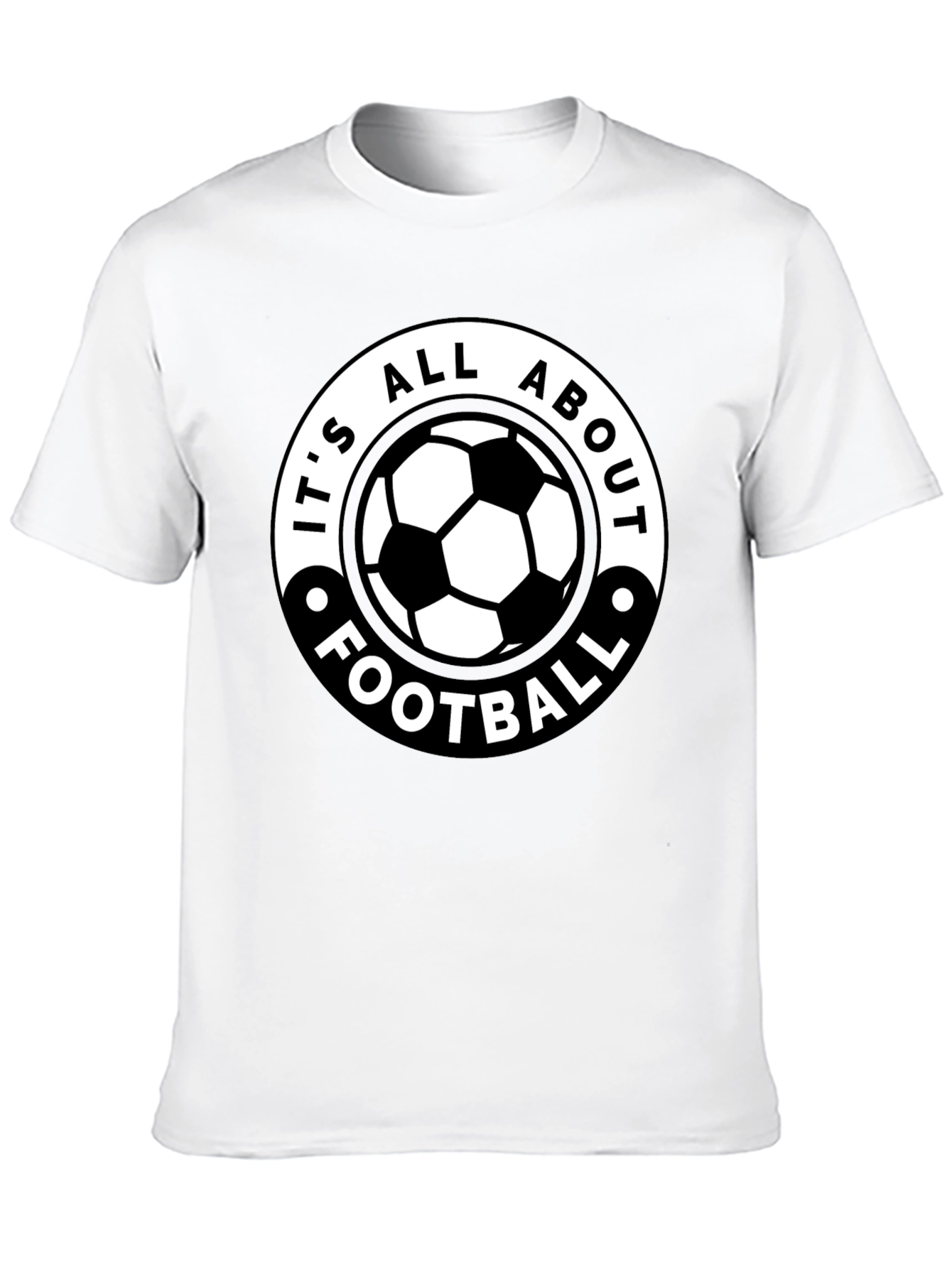 Its All About Football - Black Graphic Tee