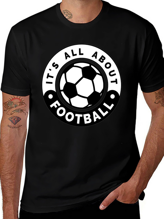Its All About Football - Black Graphic Tee