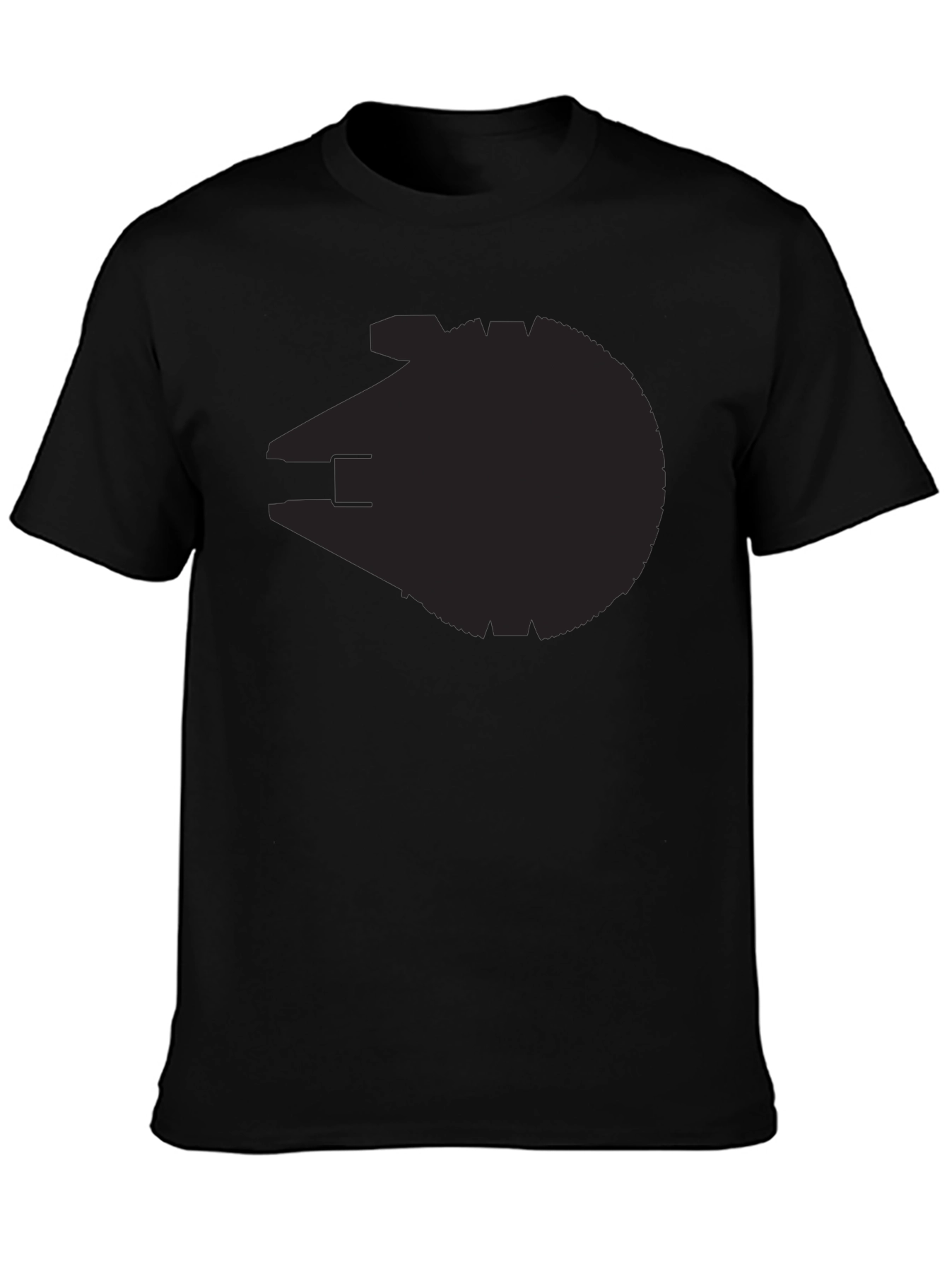 Millennium Falcon Silhouette Black T-Shirt