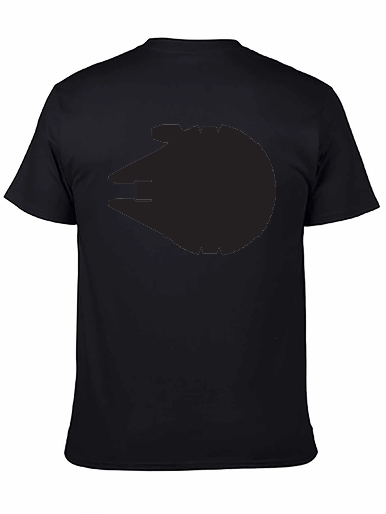 Millennium Falcon Silhouette Black T-Shirt