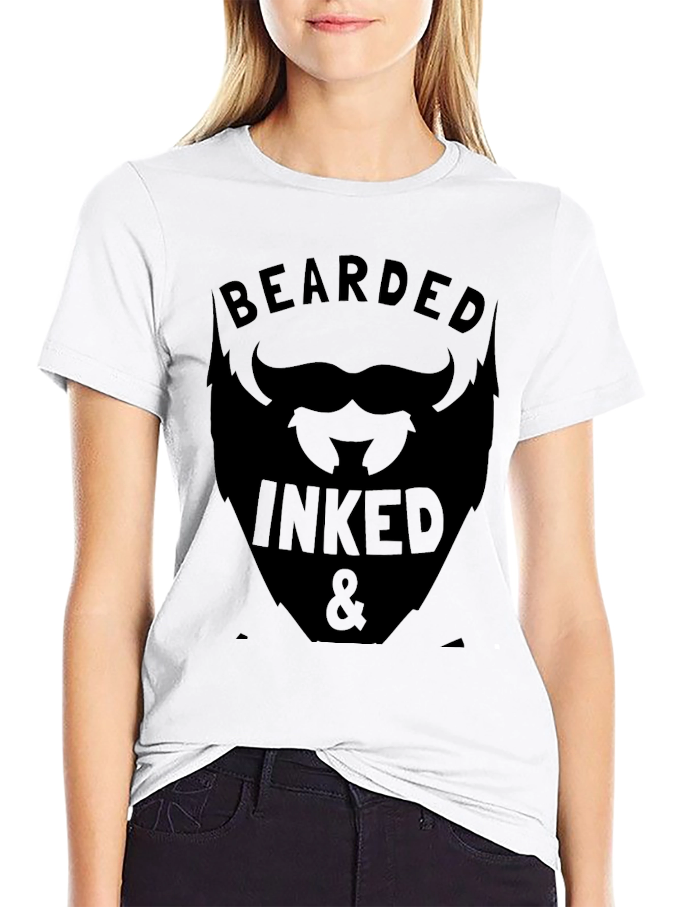 Bearded Inked Graphic Tee - Stylish Mens Shirt