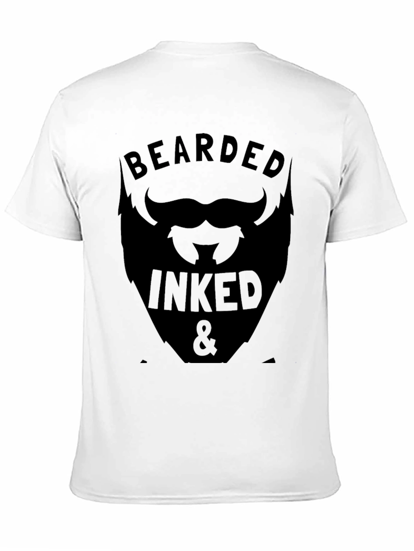 Bearded Inked Graphic Tee - Stylish Mens Shirt