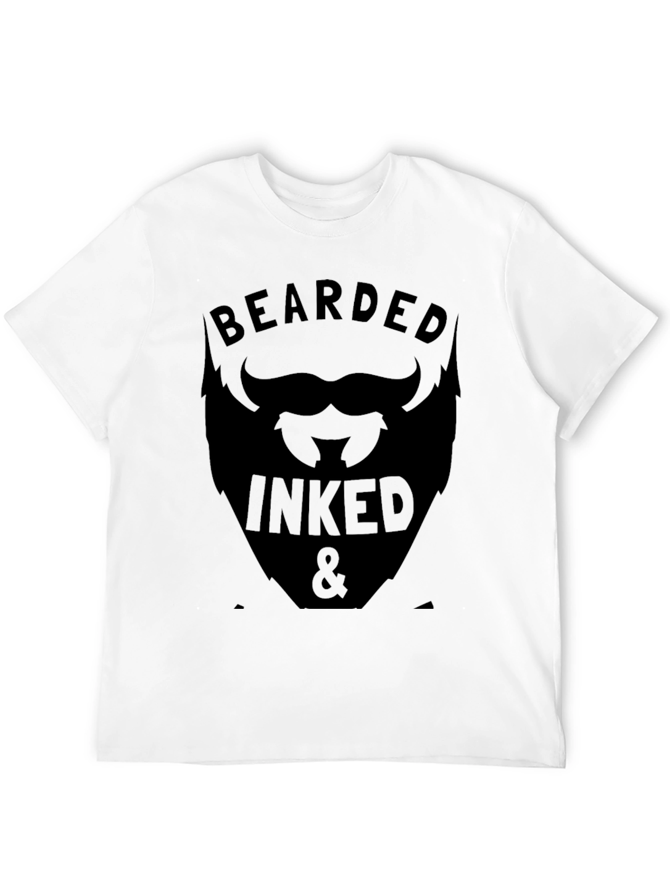 Bearded Inked Graphic Tee - Stylish Mens Shirt