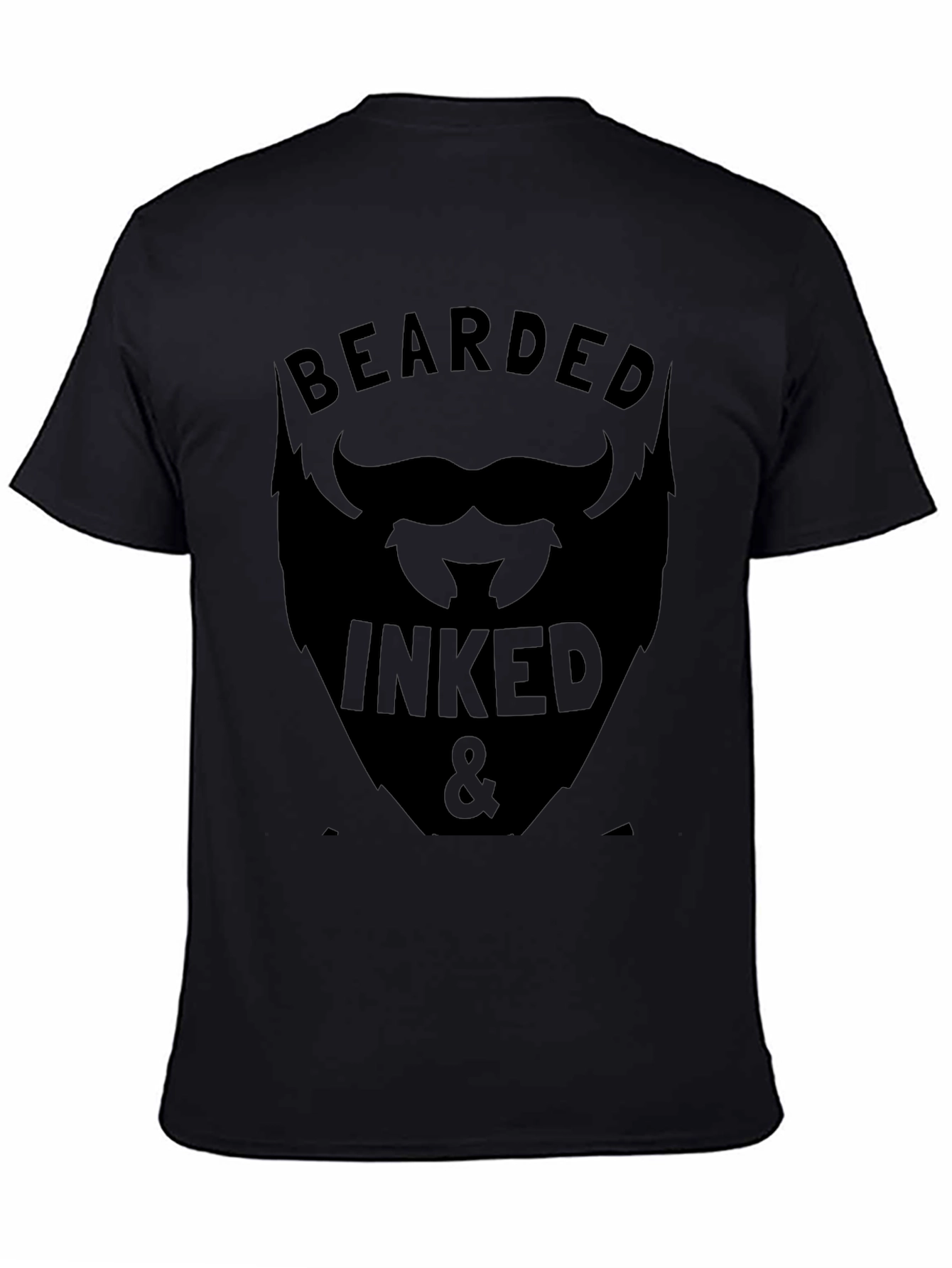 Bearded Inked Graphic Tee - Stylish Mens Shirt