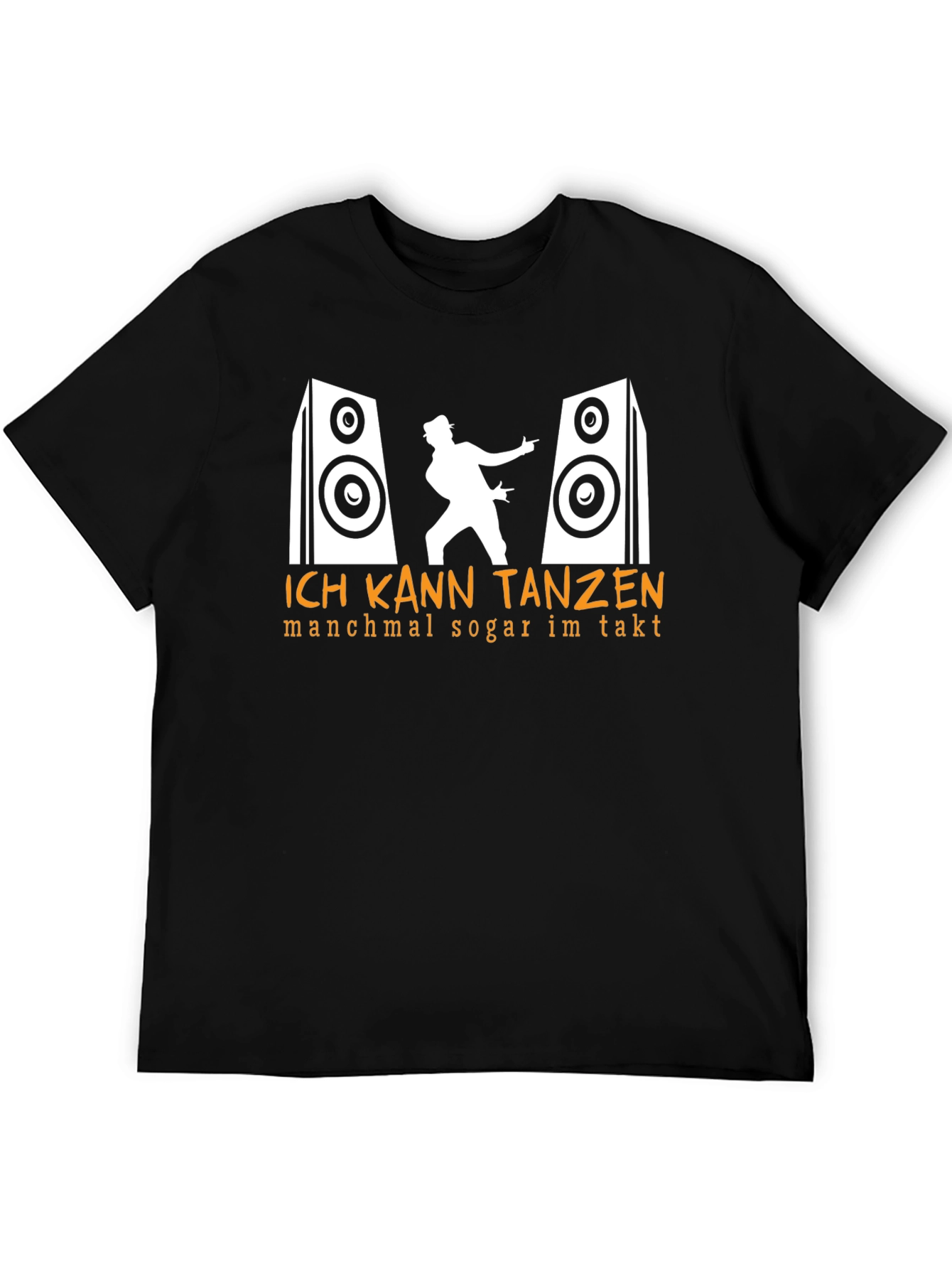 Ich Kann Tanzen Graphic T-Shirt - Black
