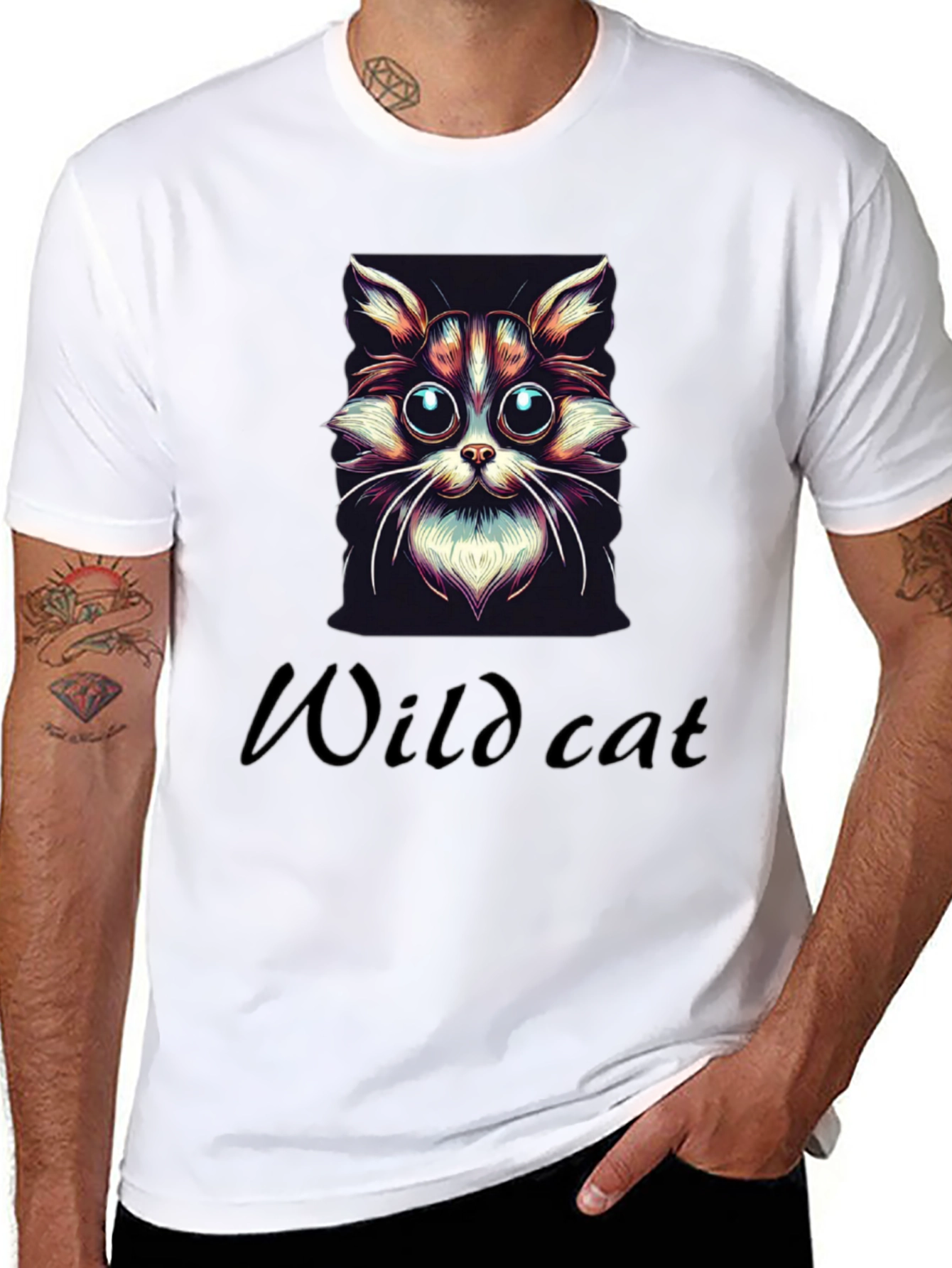 Wildcat Graphic Tee - Cool Cat Design