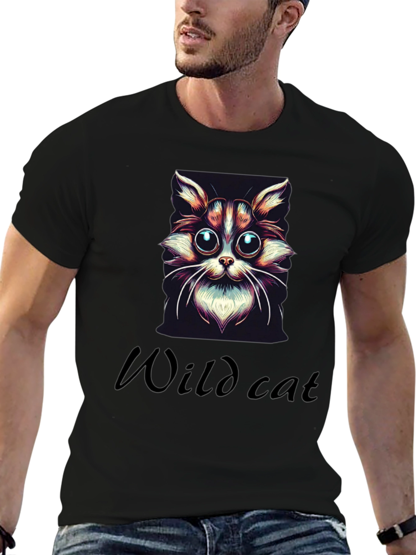 Wildcat Graphic Tee - Cool Cat Design