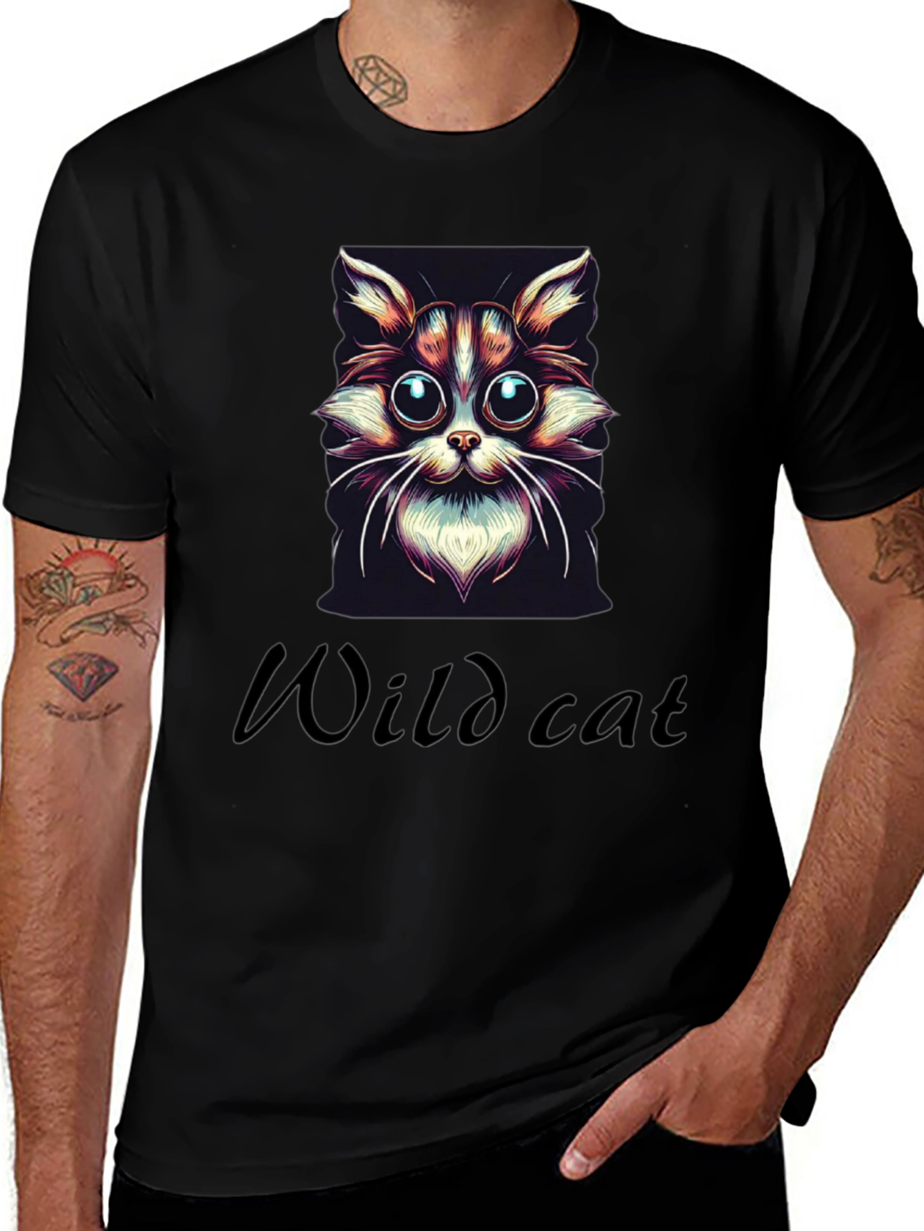 Wildcat Graphic Tee - Cool Cat Design
