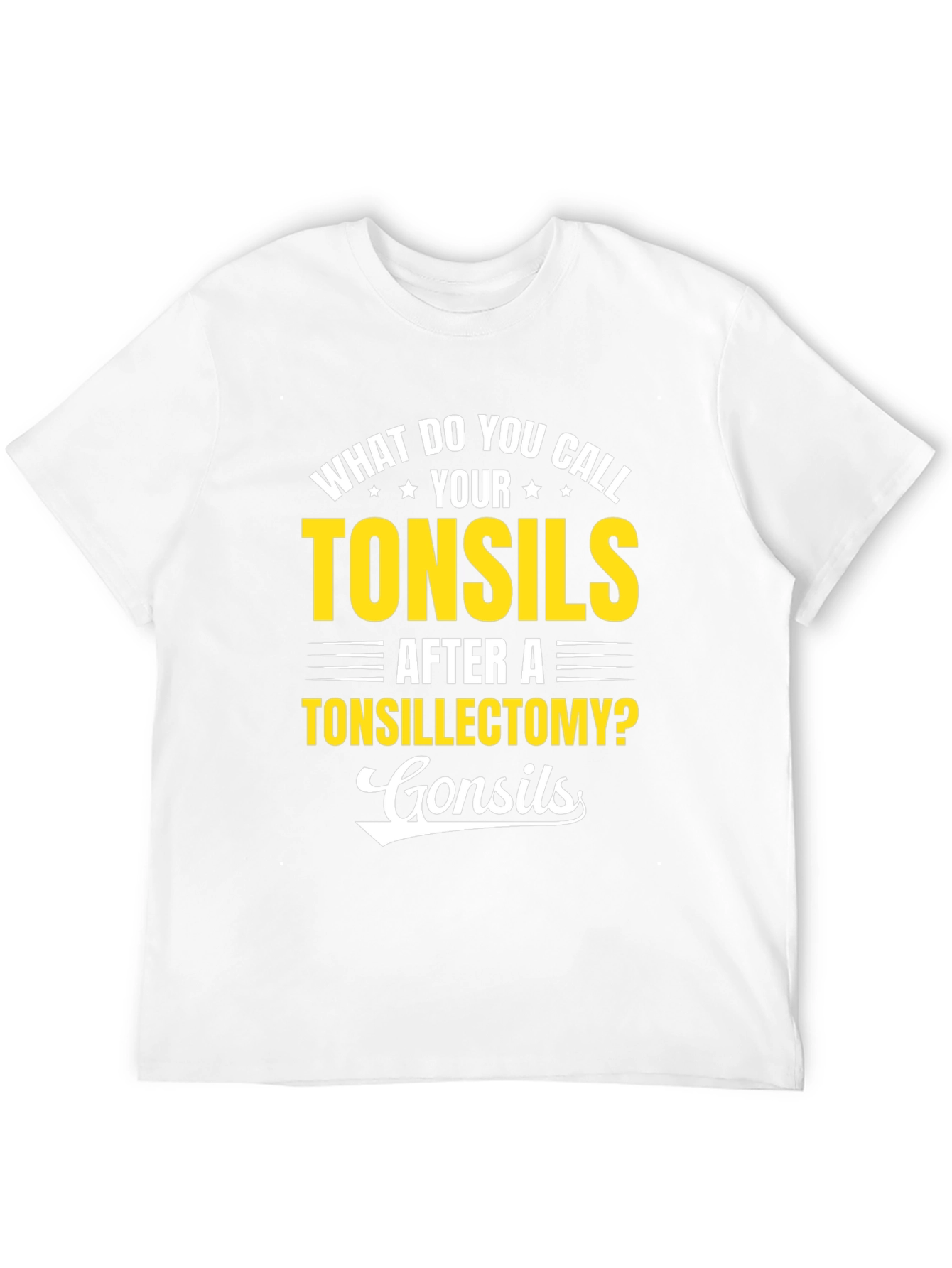Funny Tonsillectomy Recovery T-Shirt - Gonsils