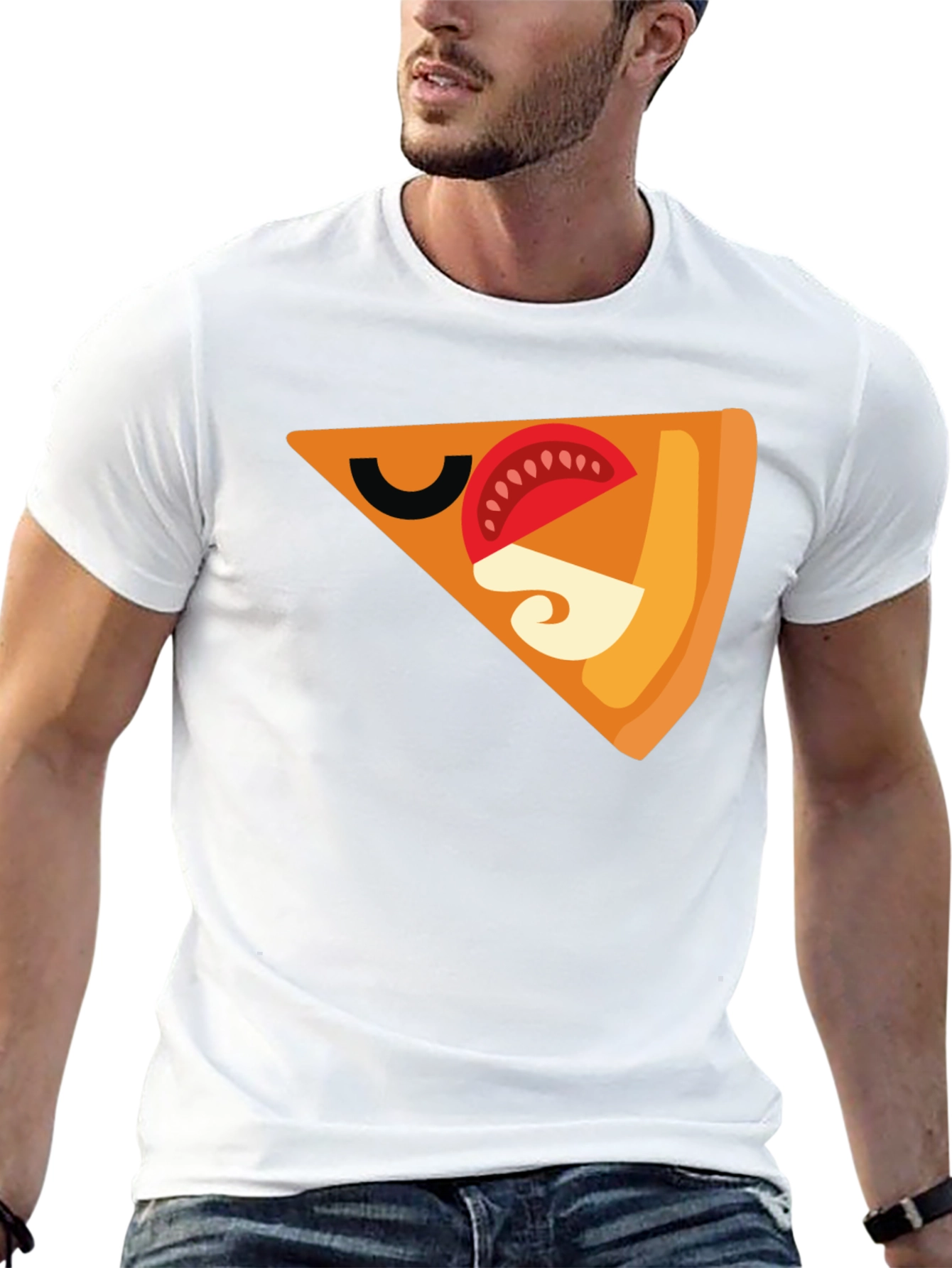 Pizza Slice Graphic Tee - Funny Food Shirt