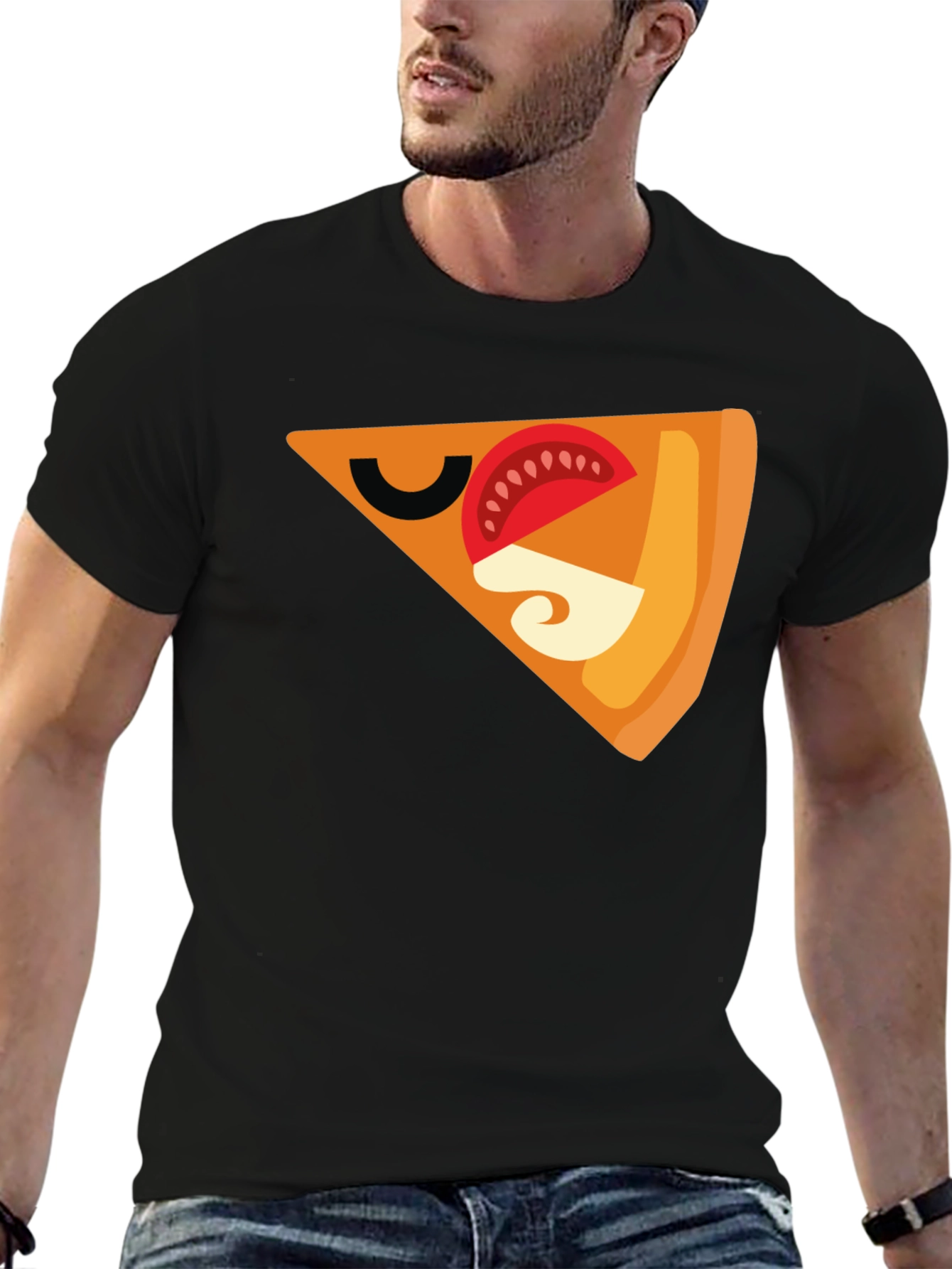 Pizza Slice Graphic Tee - Funny Food Shirt