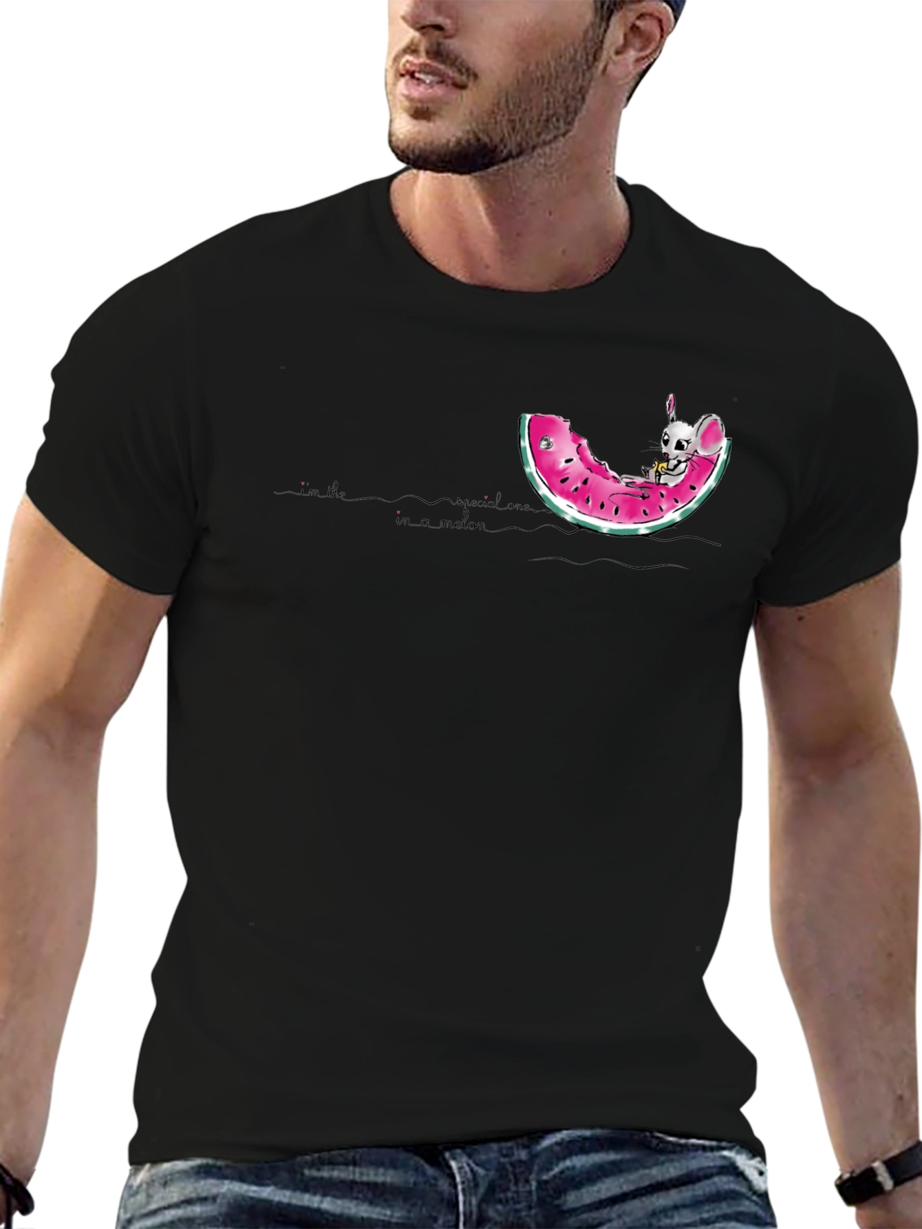 Melon Bunny Graphic T-Shirt