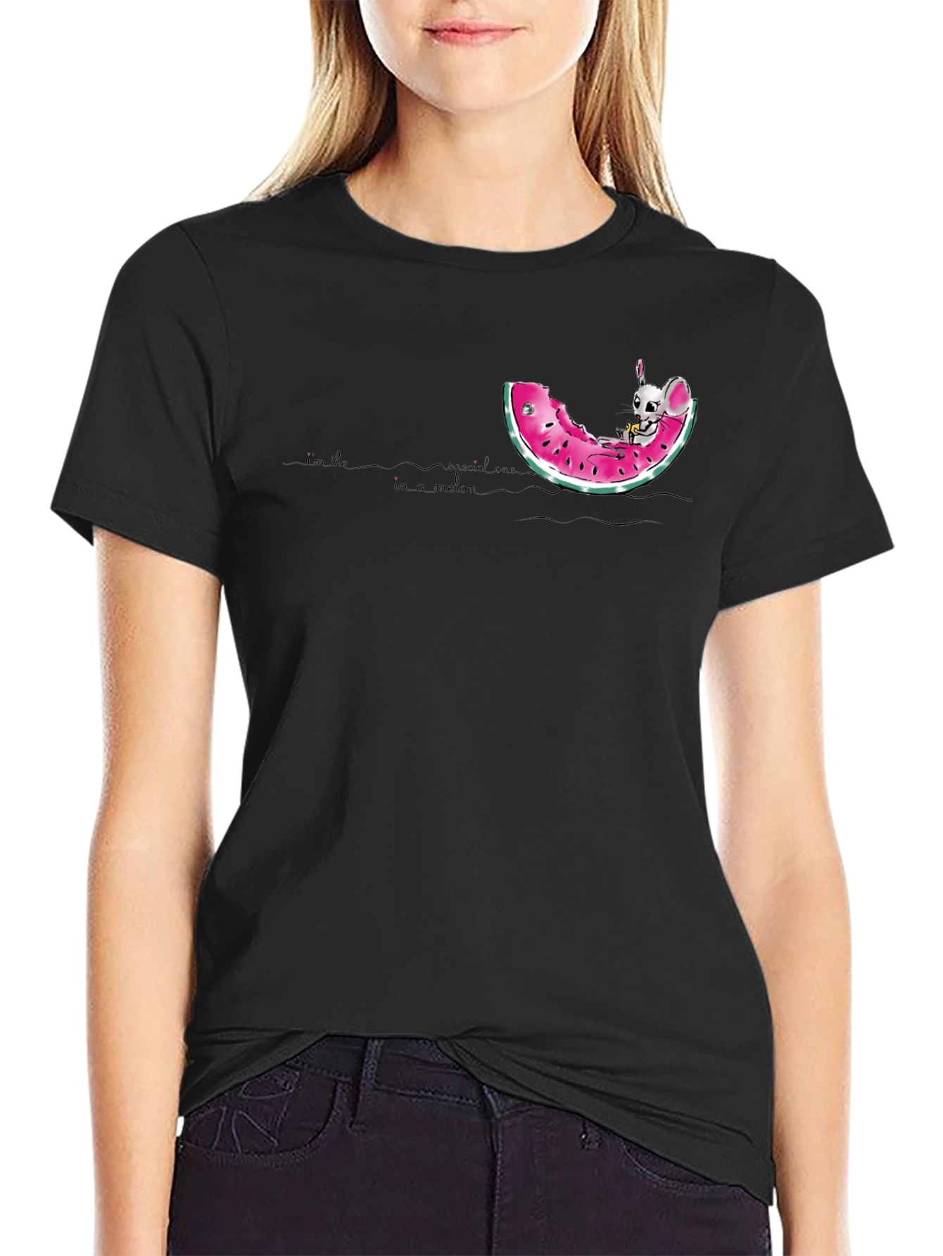 Melon Bunny Graphic T-Shirt