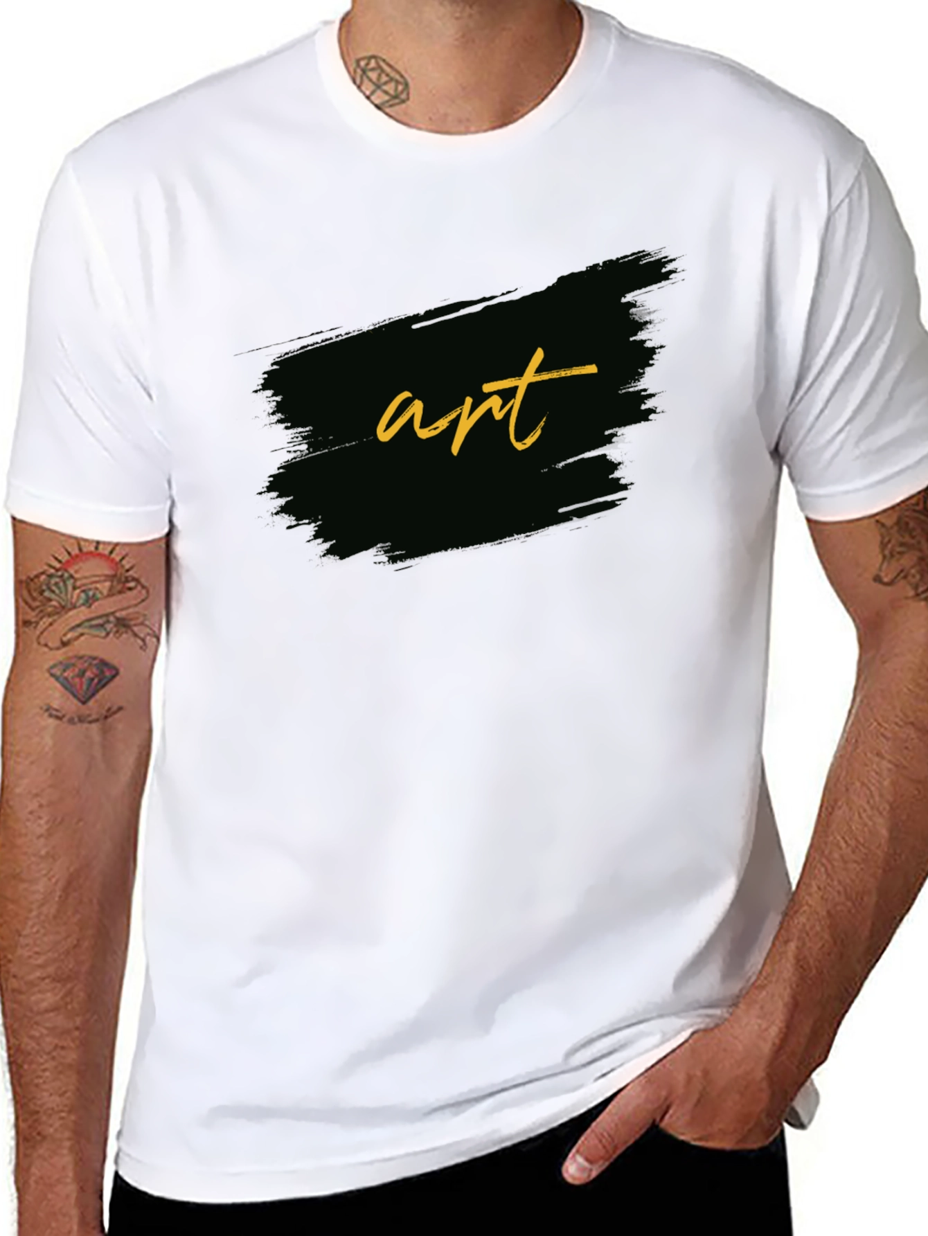 Art Graphic Black T-Shirt - Stylish Casual Wear