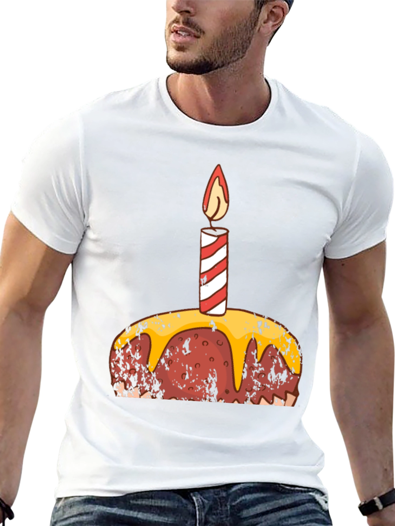 Birthday Cake Graphic Tee - Black