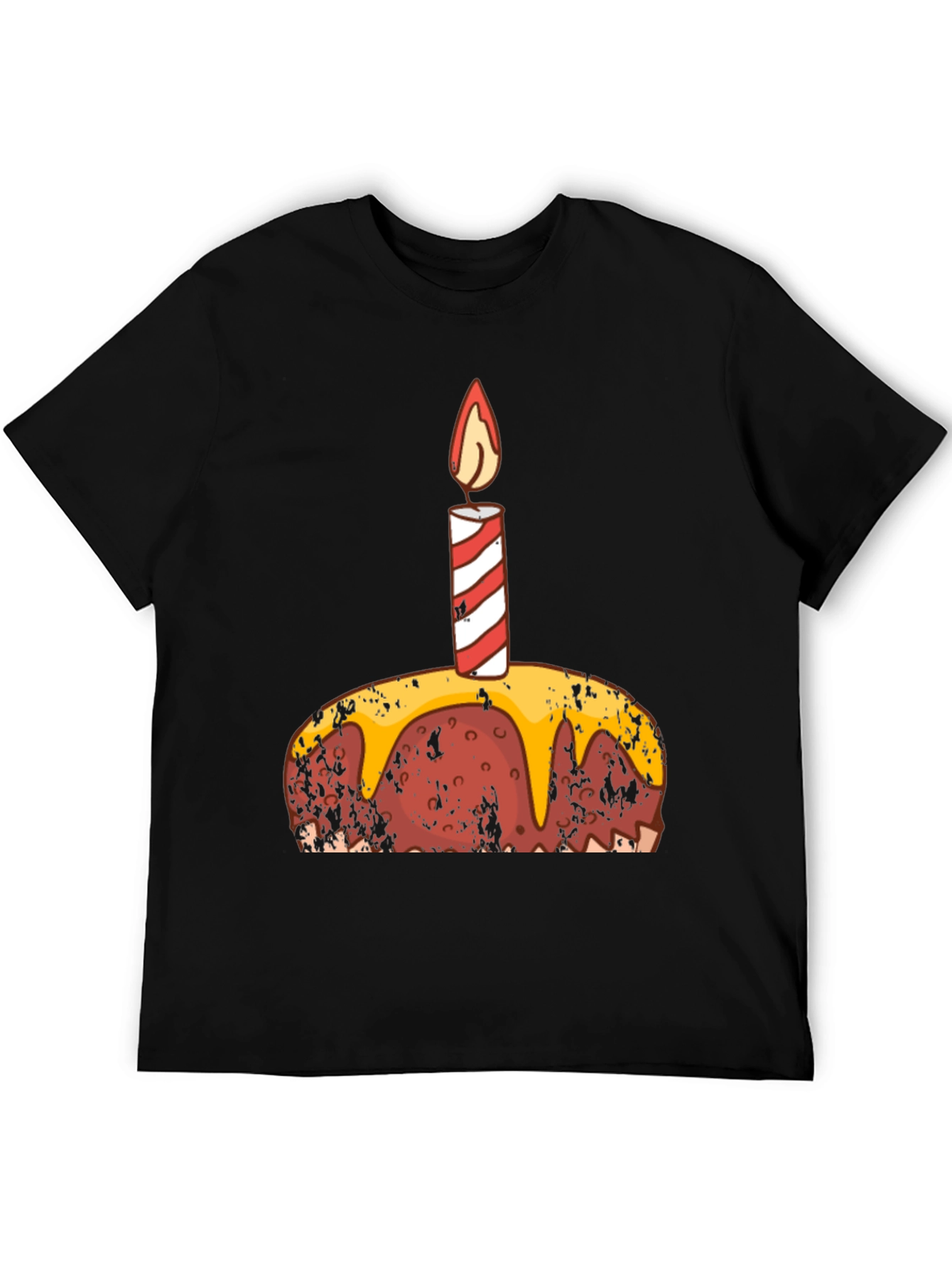 Birthday Cake Graphic Tee - Black
