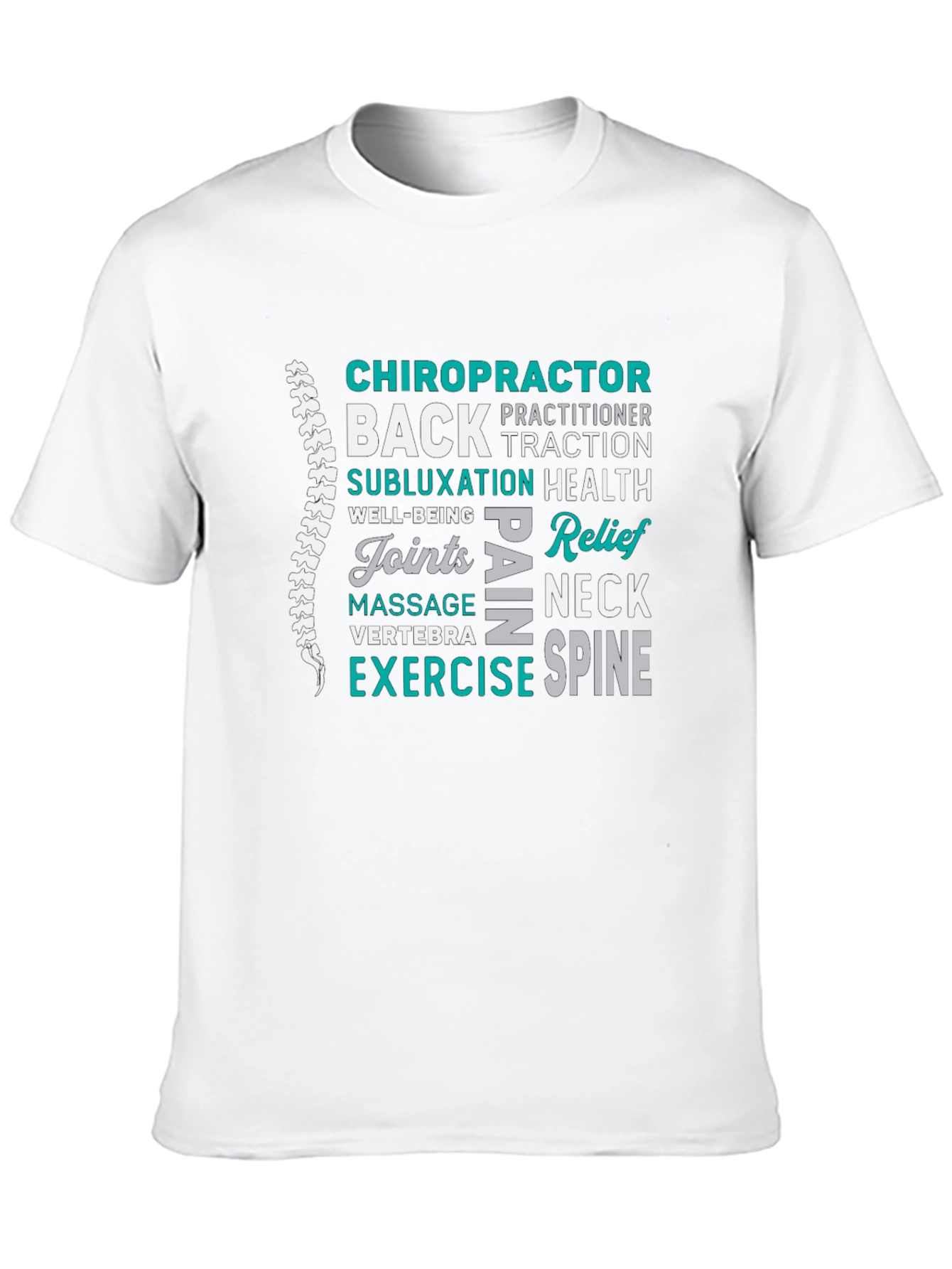 Chiropractor Word Art Graphic T-Shirt