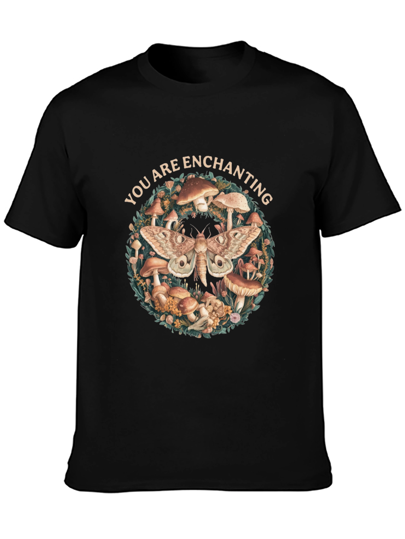 Enchanting Moth & Mushroom T-Shirt