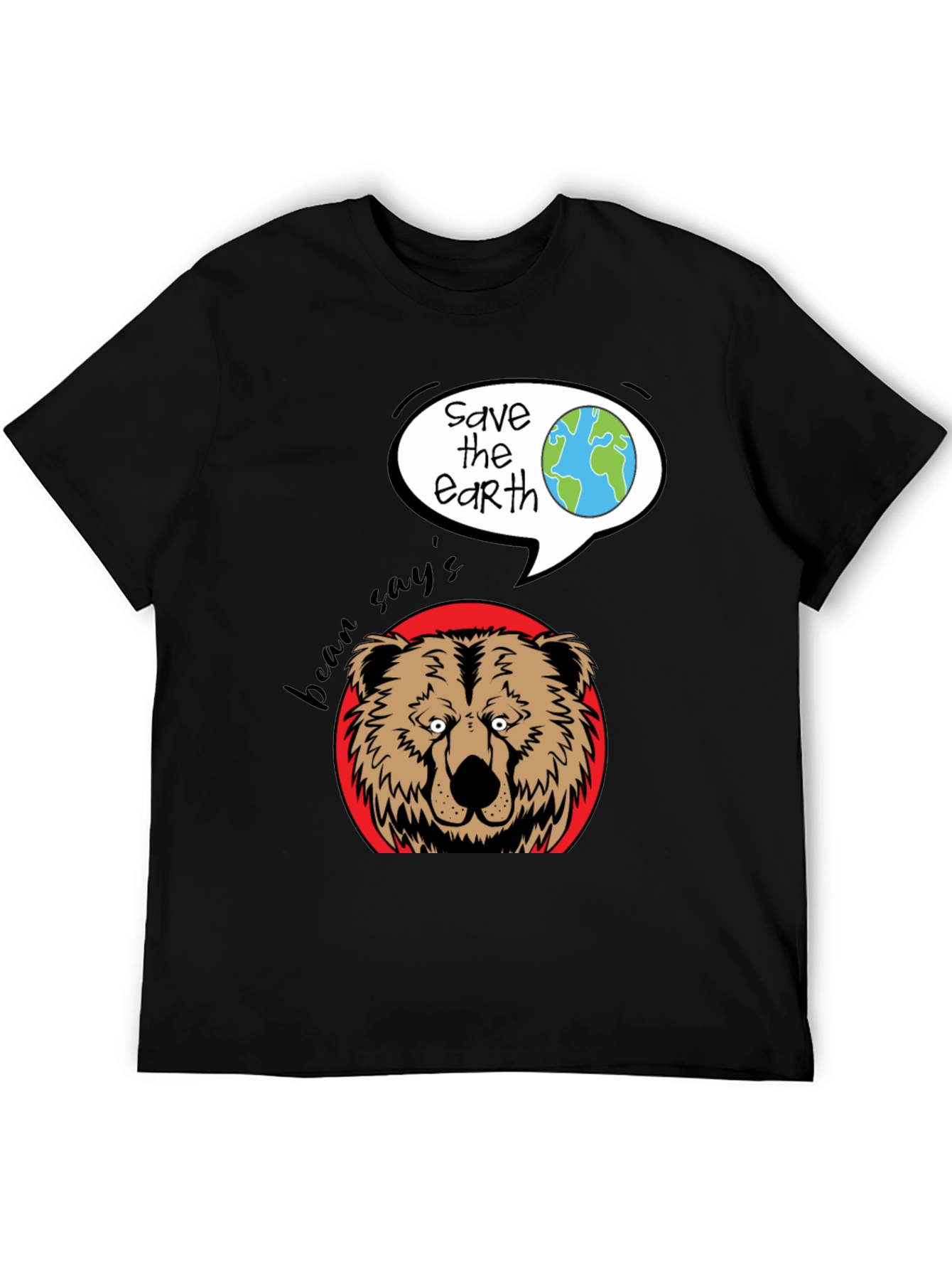 Bean Says Save the Earth Graphic T-Shirt