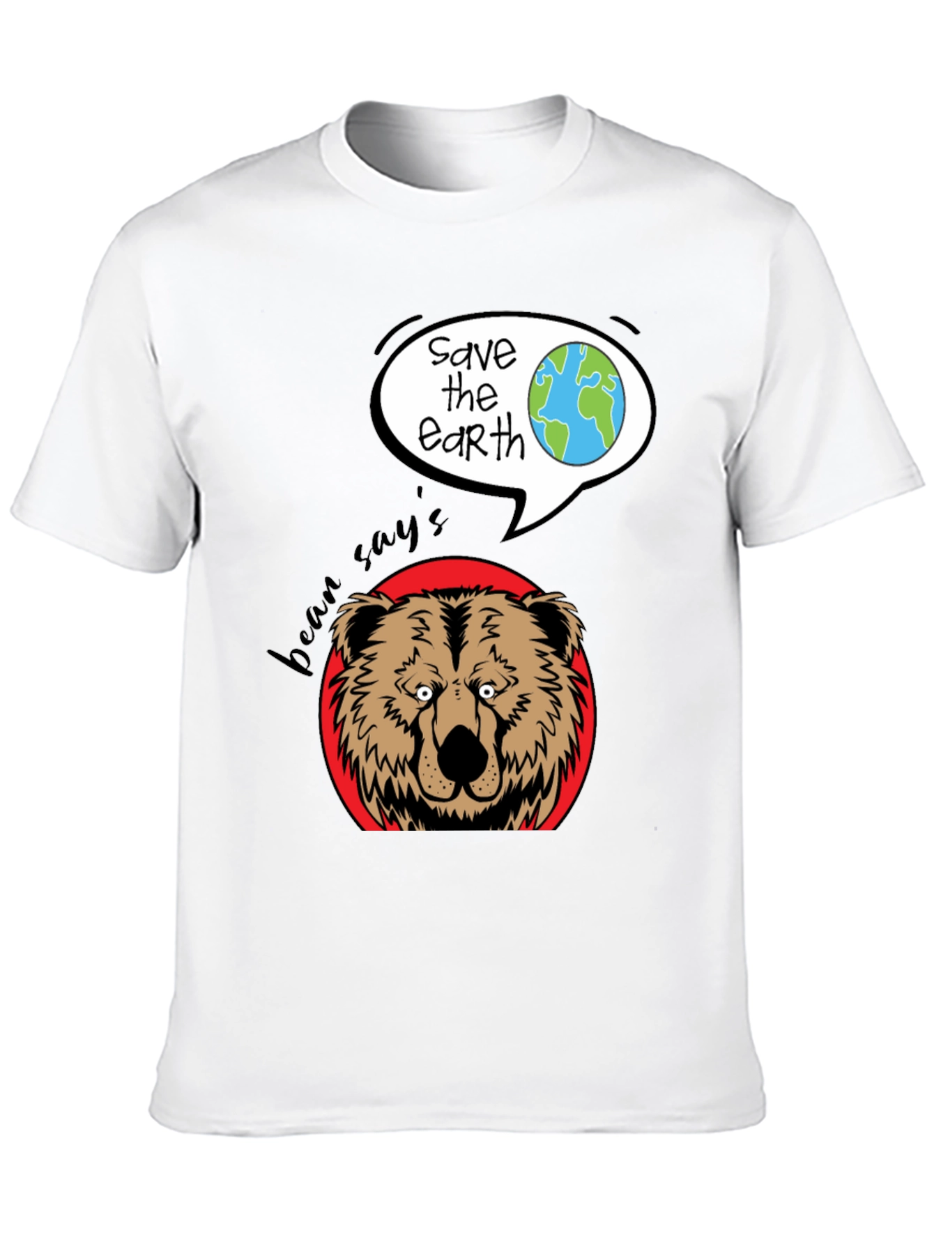 Bean Says Save the Earth Graphic T-Shirt