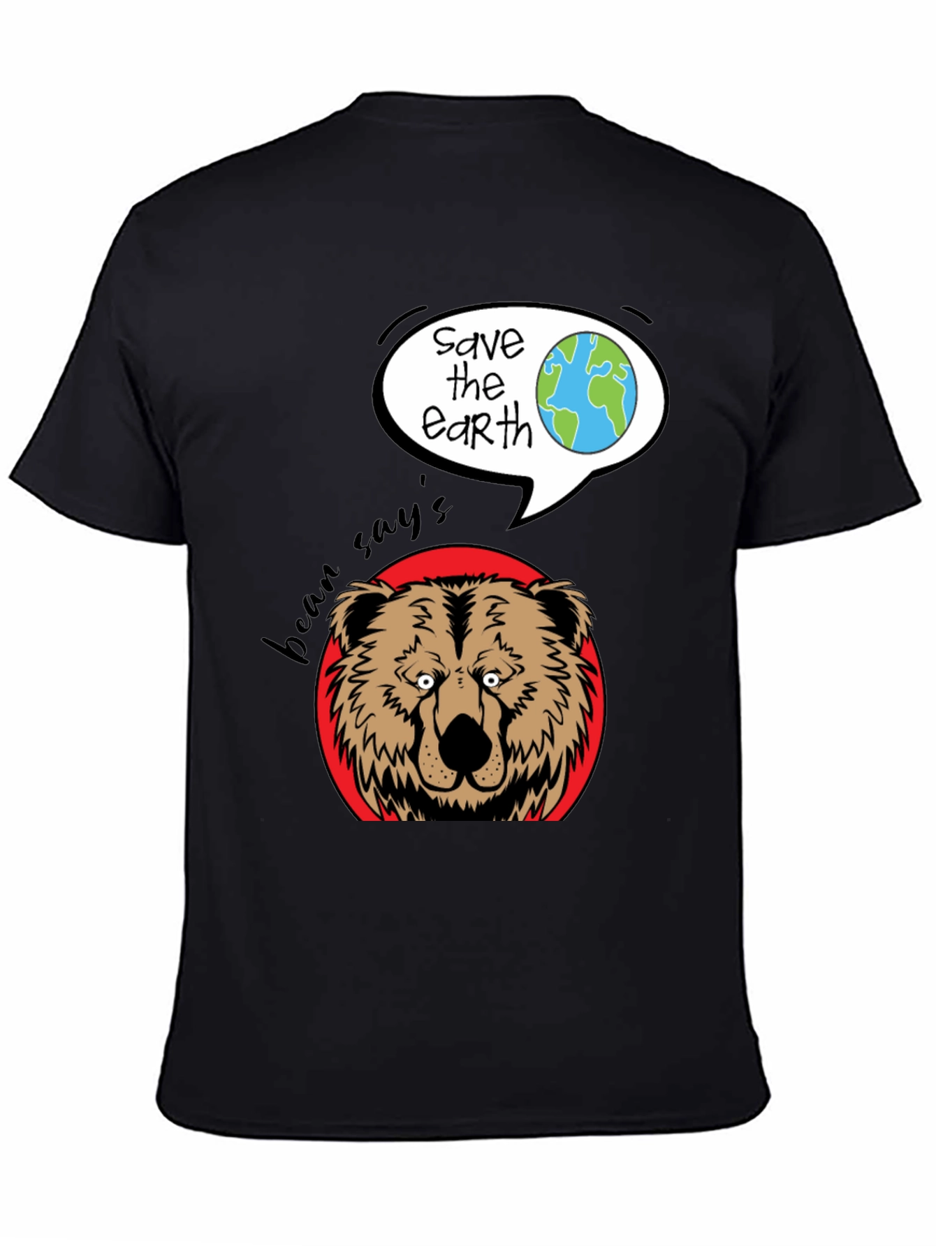 Bean Says Save the Earth Graphic T-Shirt