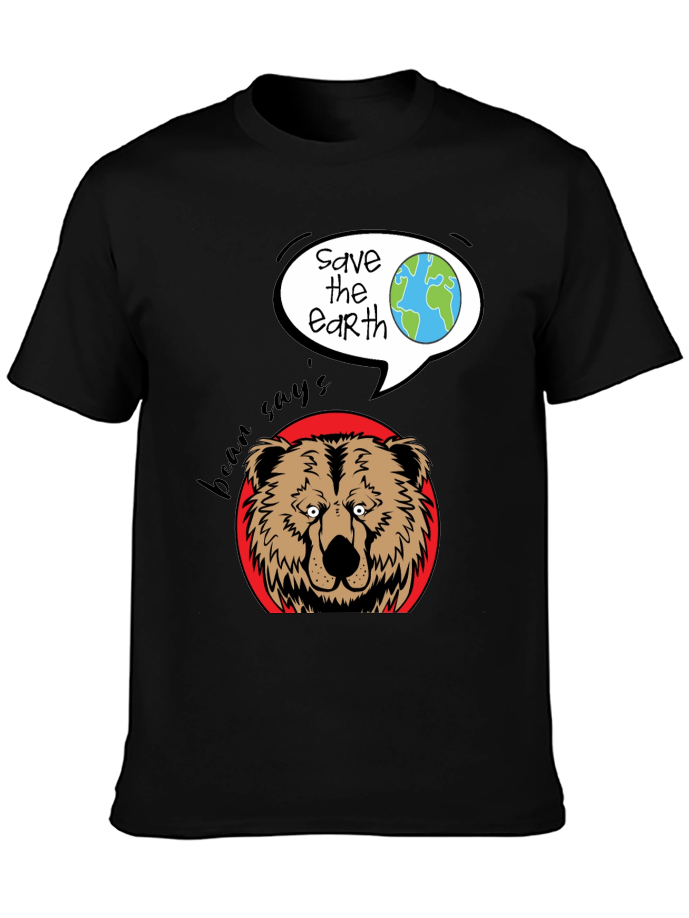 Bean Says Save the Earth Graphic T-Shirt