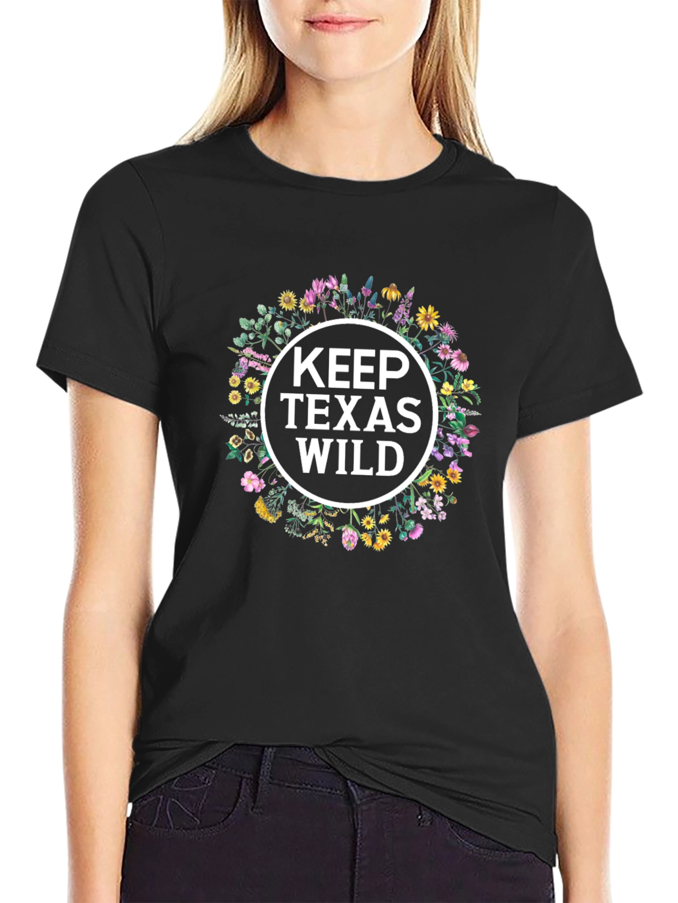 Keep Texas Wild Floral Graphic Tee