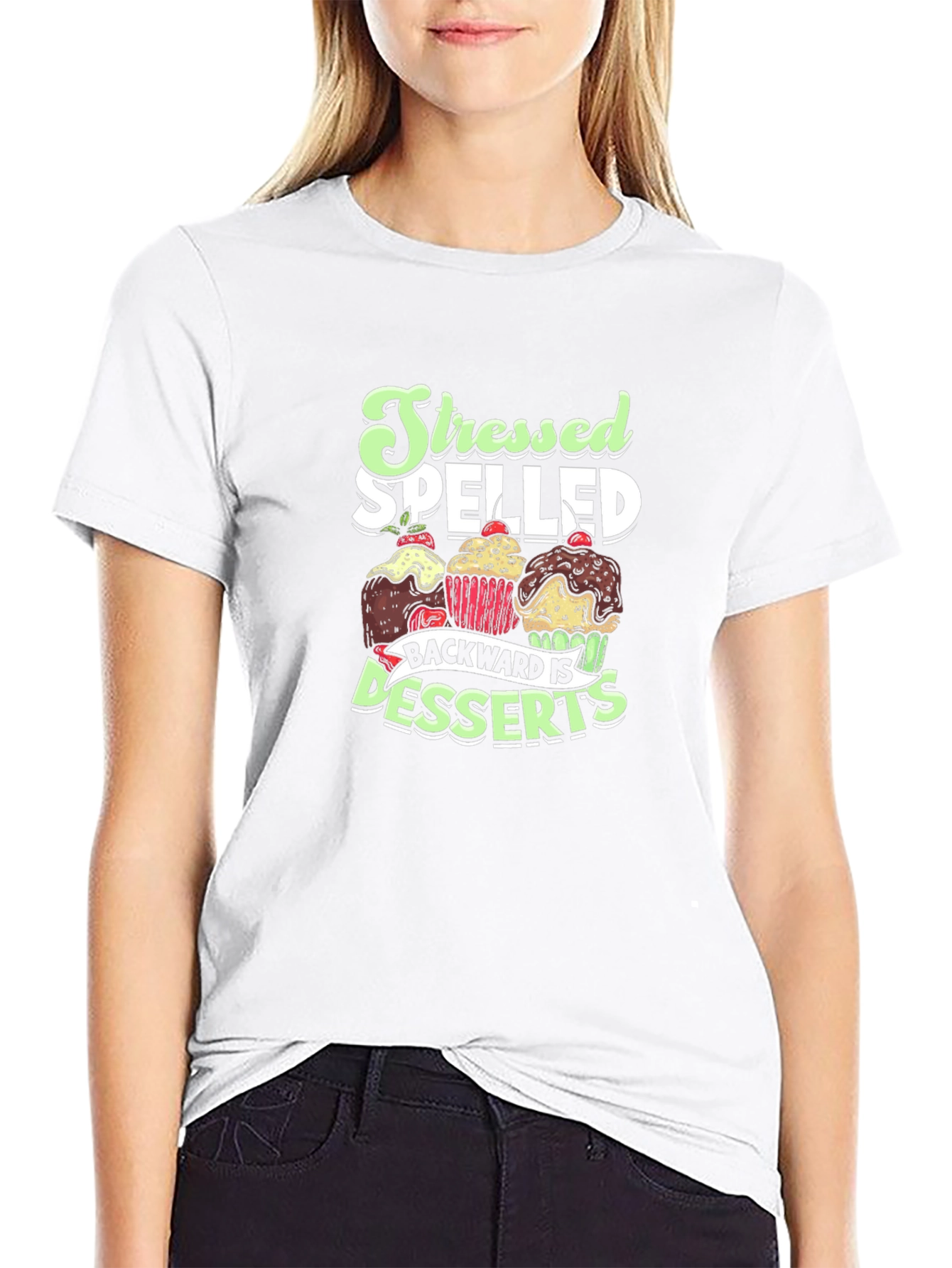 Stressed Spelled Backward is Desserts Graphic Tee