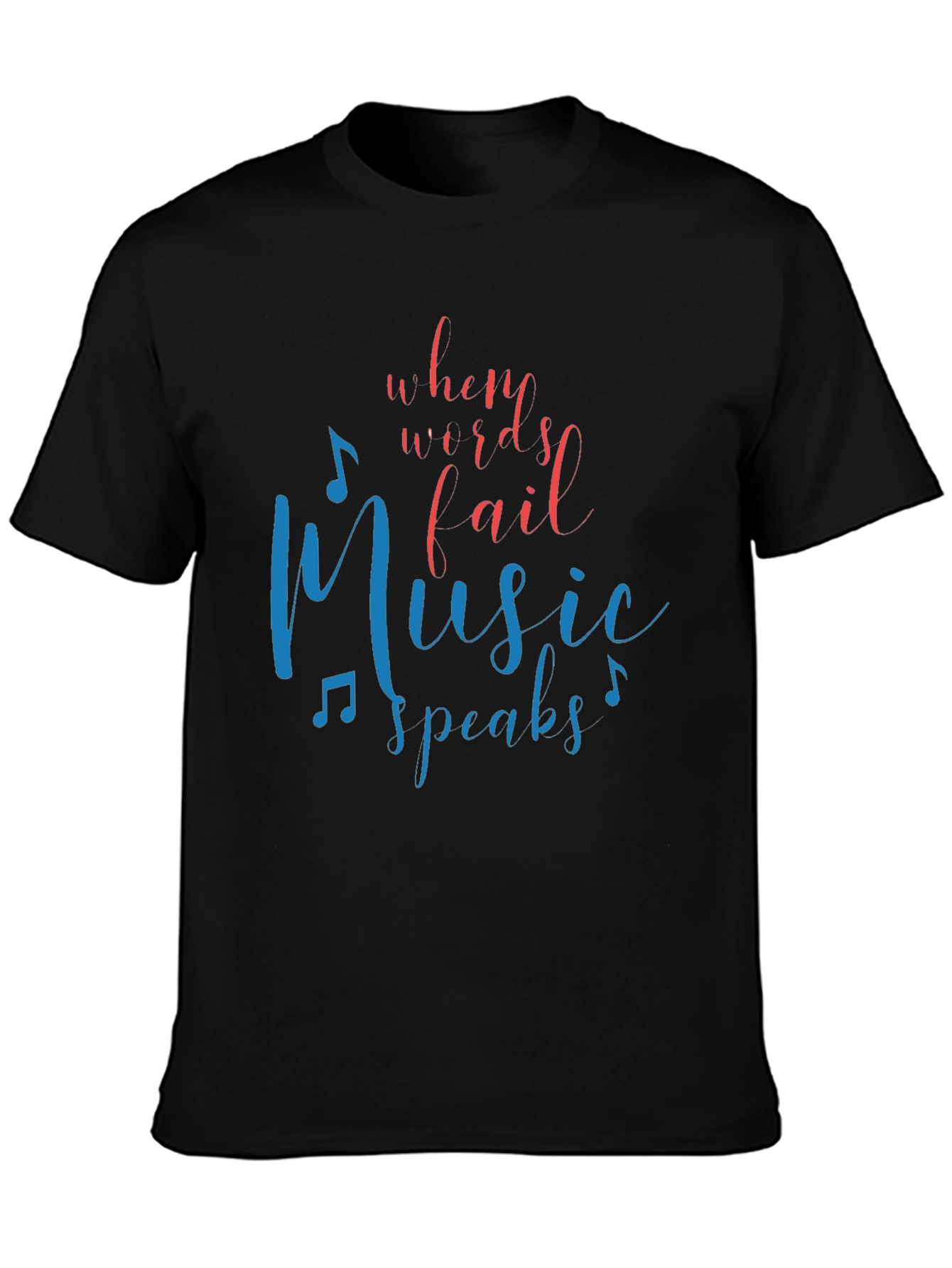 Music Speaks Graphic Tee - Unisex T-Shirt