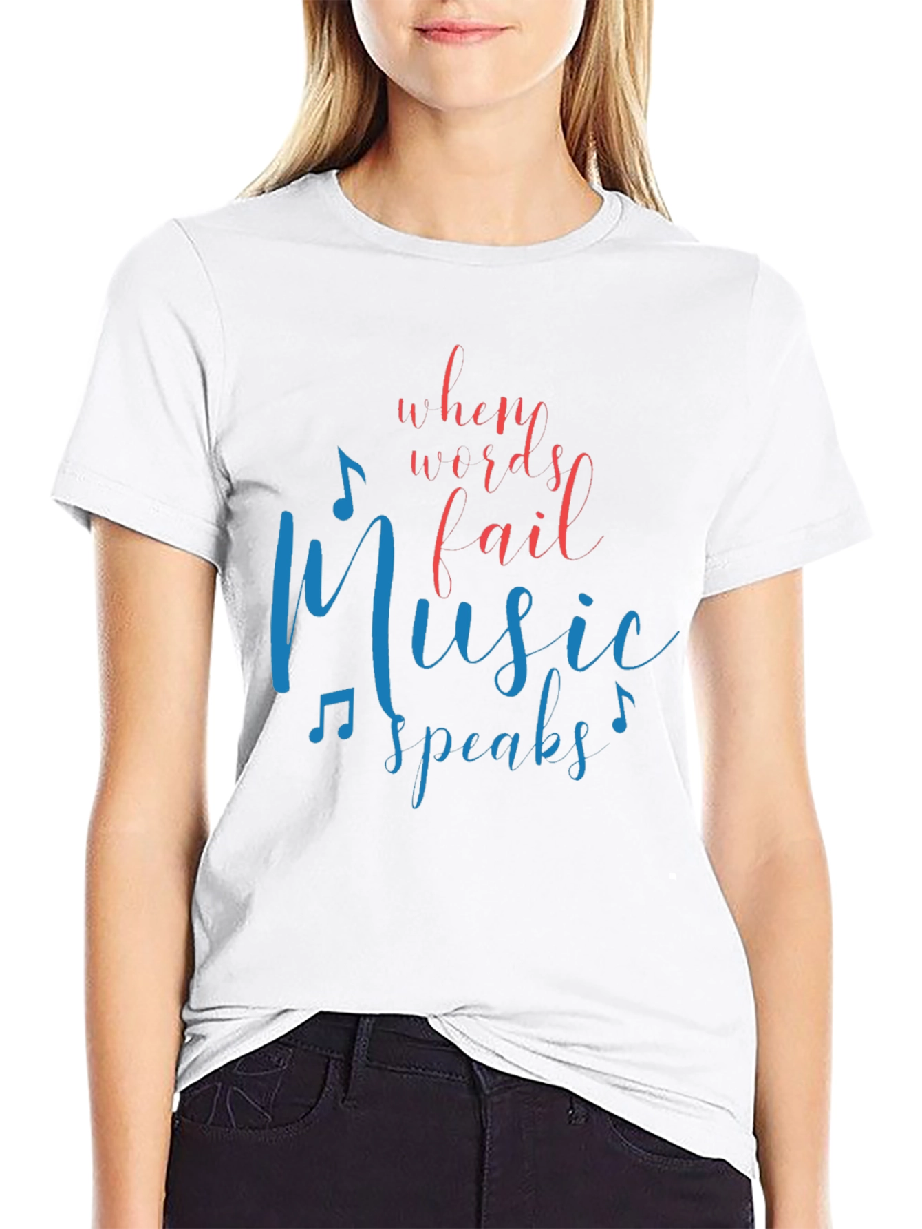 Music Speaks Graphic Tee - Unisex T-Shirt