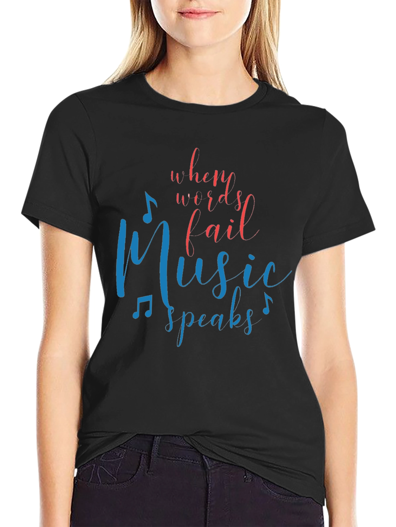 Music Speaks Graphic Tee - Unisex T-Shirt
