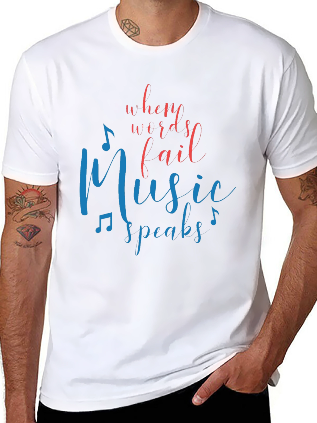 Music Speaks Graphic Tee - Unisex T-Shirt