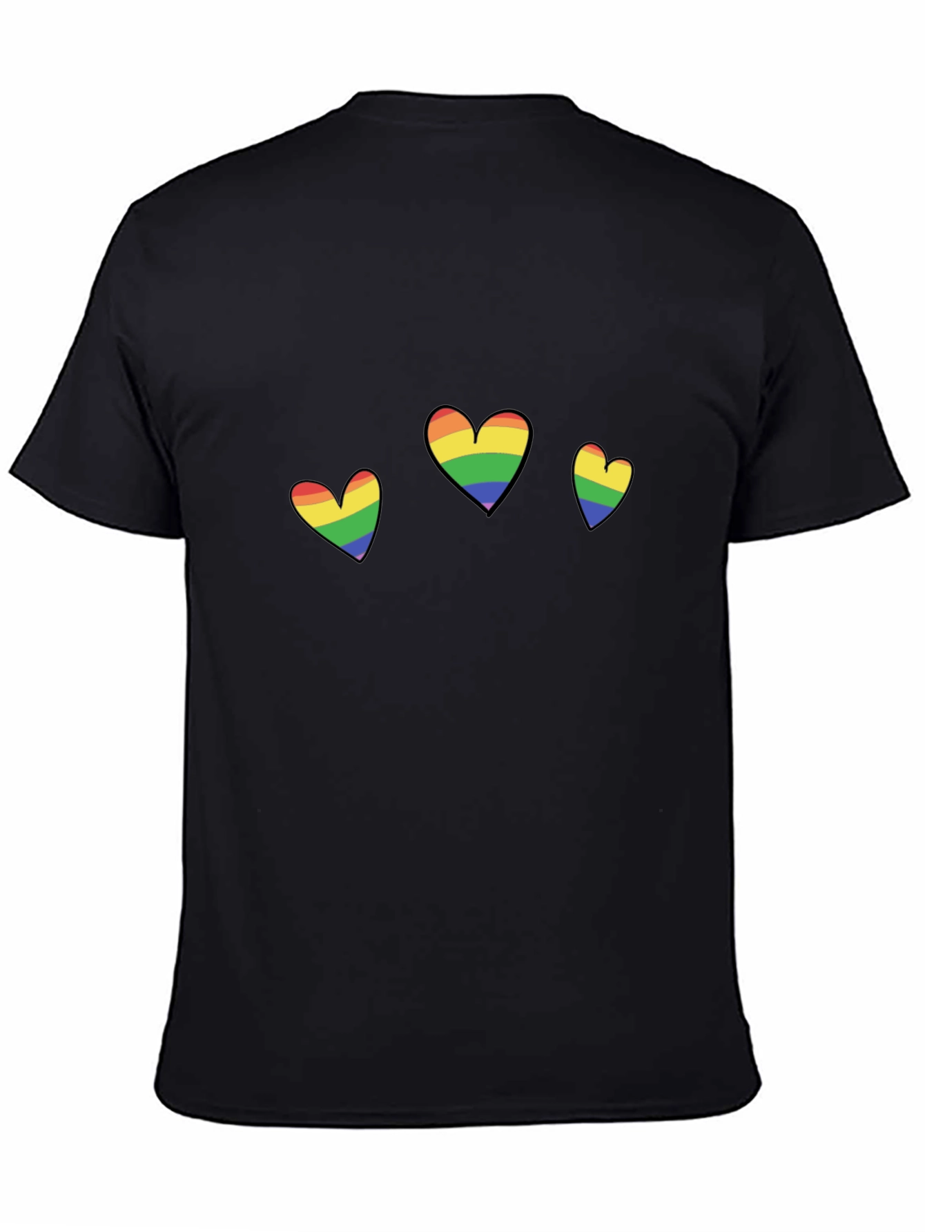 Rainbow Hearts Graphic Tee - Pride T-Shirt