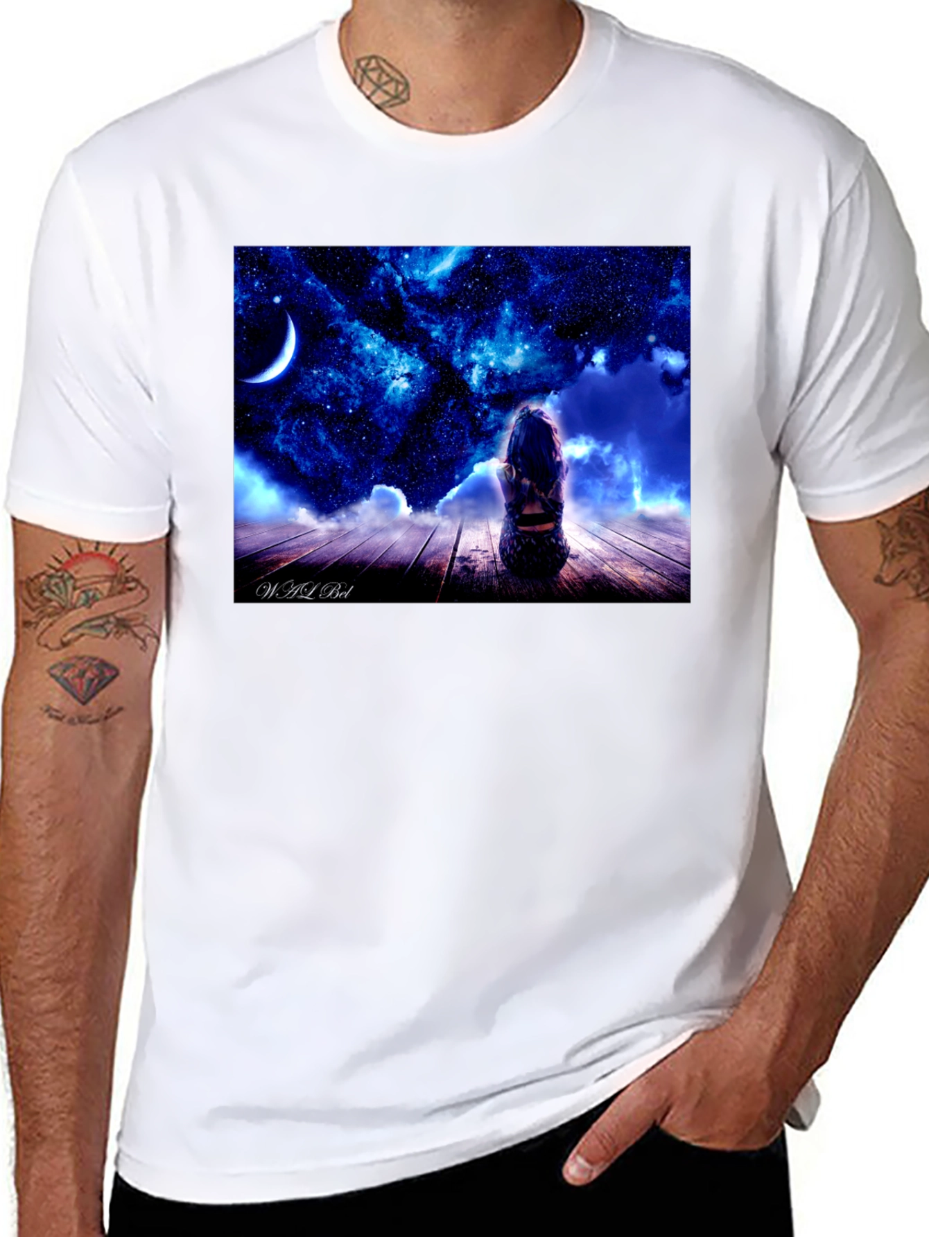 Cosmic Dreamer Black T-Shirt