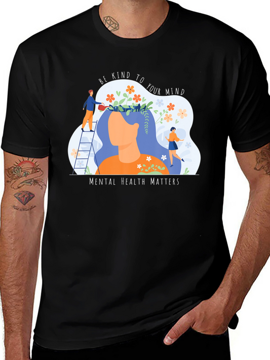 Mental Health Matters Graphic Tee - Be Kind To Your Mind