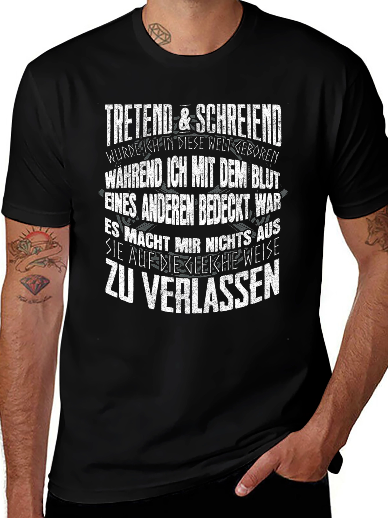 Treading & Screaming Graphic T-Shirt - Bold Statement Tee